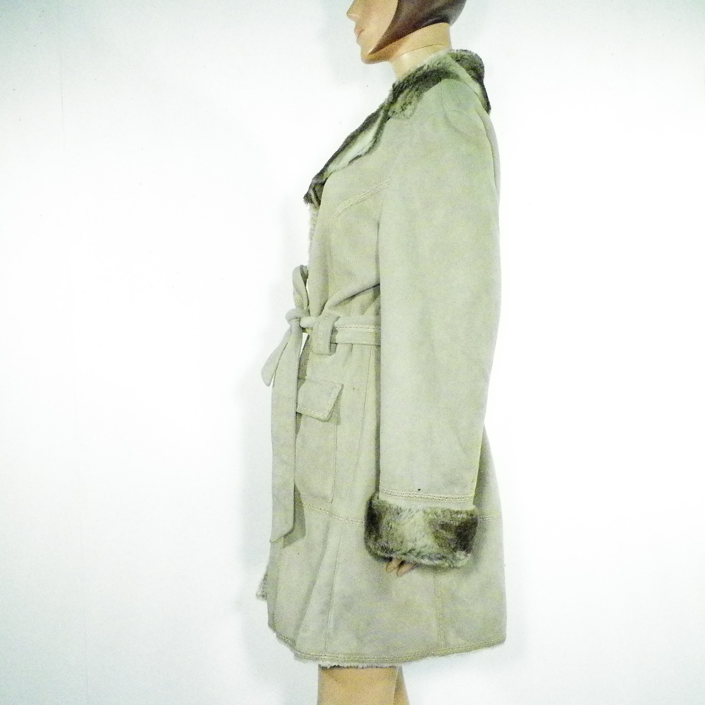 Manteau Femme Beige ANTONELLE Taille Estimée M/L.  - Vue 3 - 