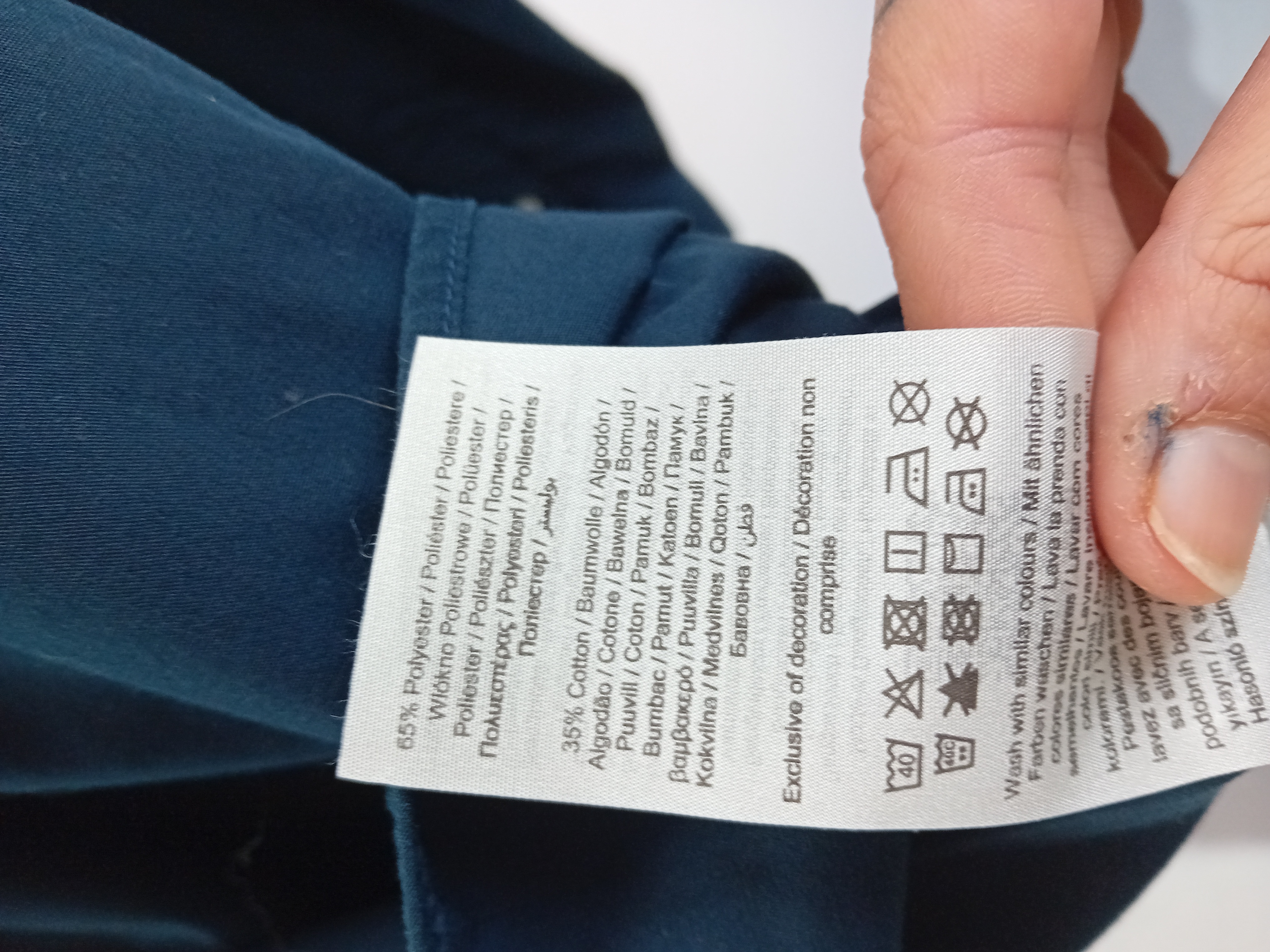 Voir photo 4 de Chemise Homme Jack & Jones Bleue Marine Boutonnée L (T4677) Chemise Homme Jack & Jones Bleue Marine Boutonnée L (T4677) Très bon état - Vue 4 -