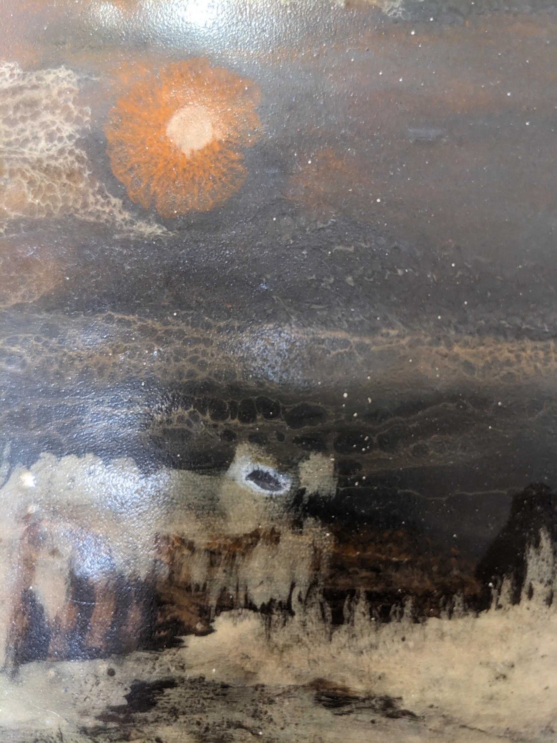 Tableau paysage - huile sur panneau de particule - Photo 5