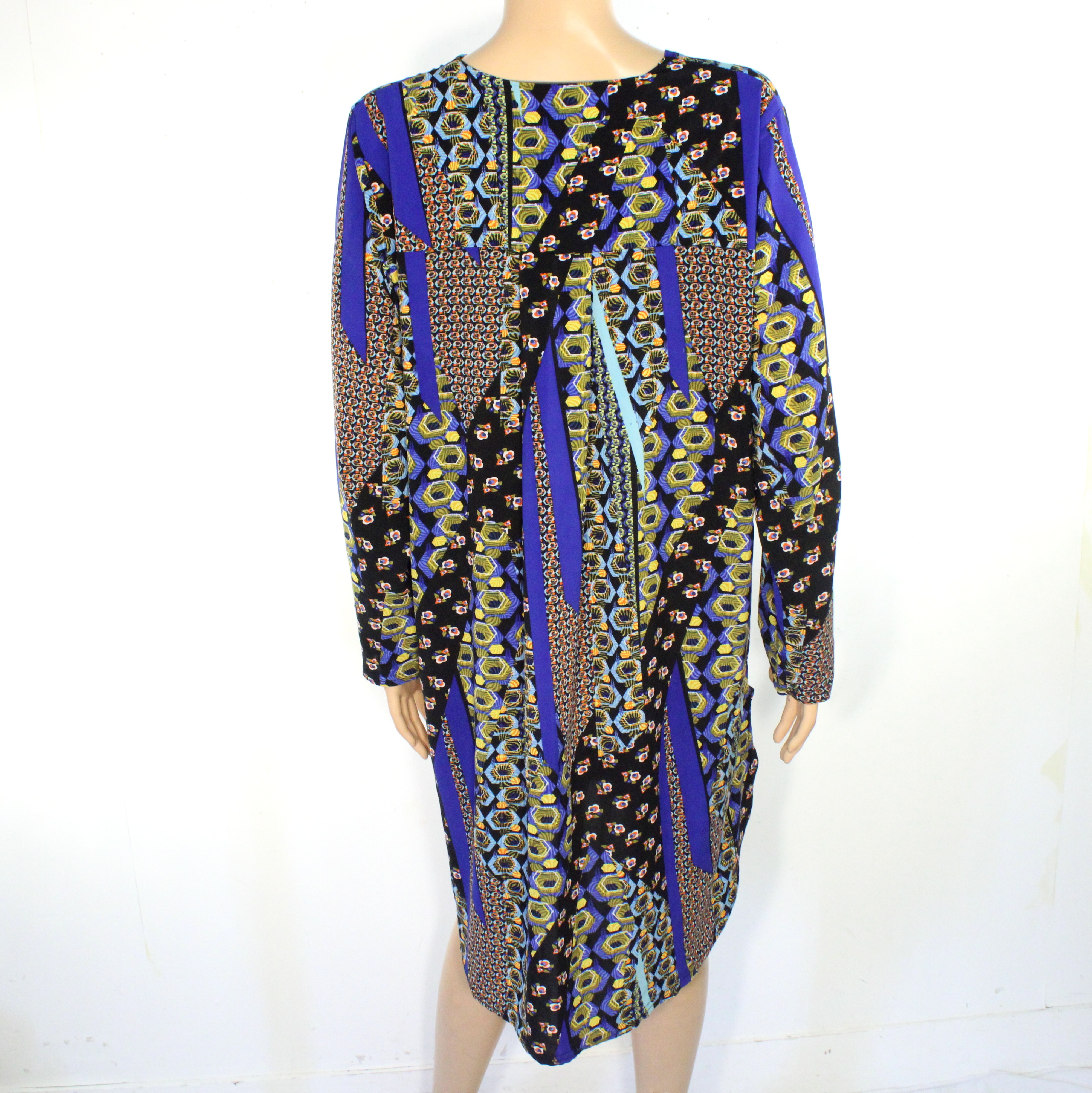 Robe Bleue À Motifs Estimée Taille Unique - Photo 3
