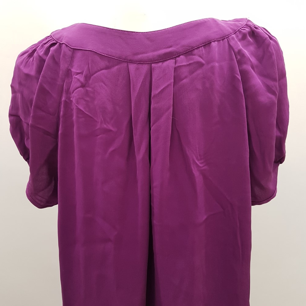 Blouse violette - CAROLL - Taille 44 - Photo 8