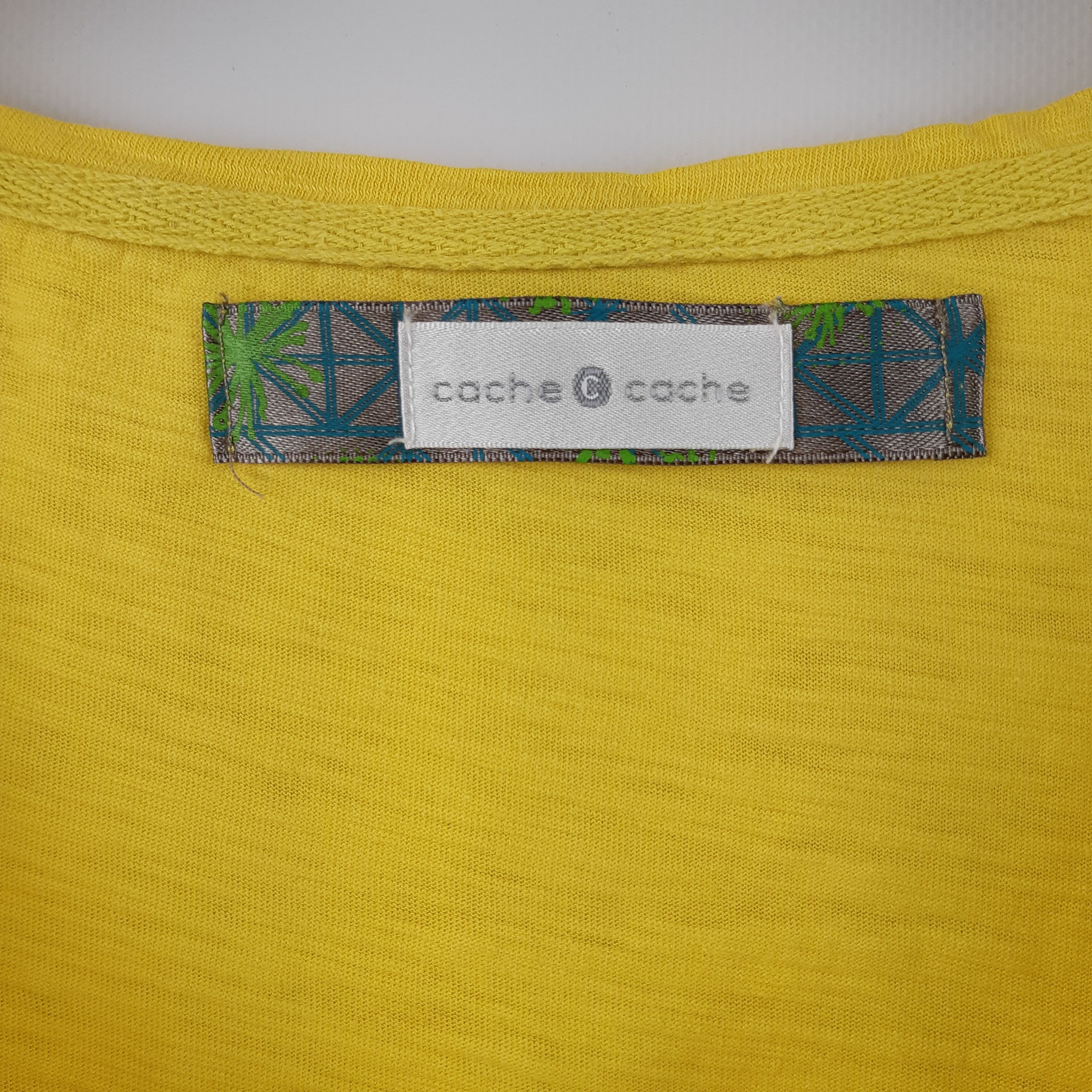 Cache cache - pull jaune - 100% coton - taille 1/38 (estimée) - Photo 3