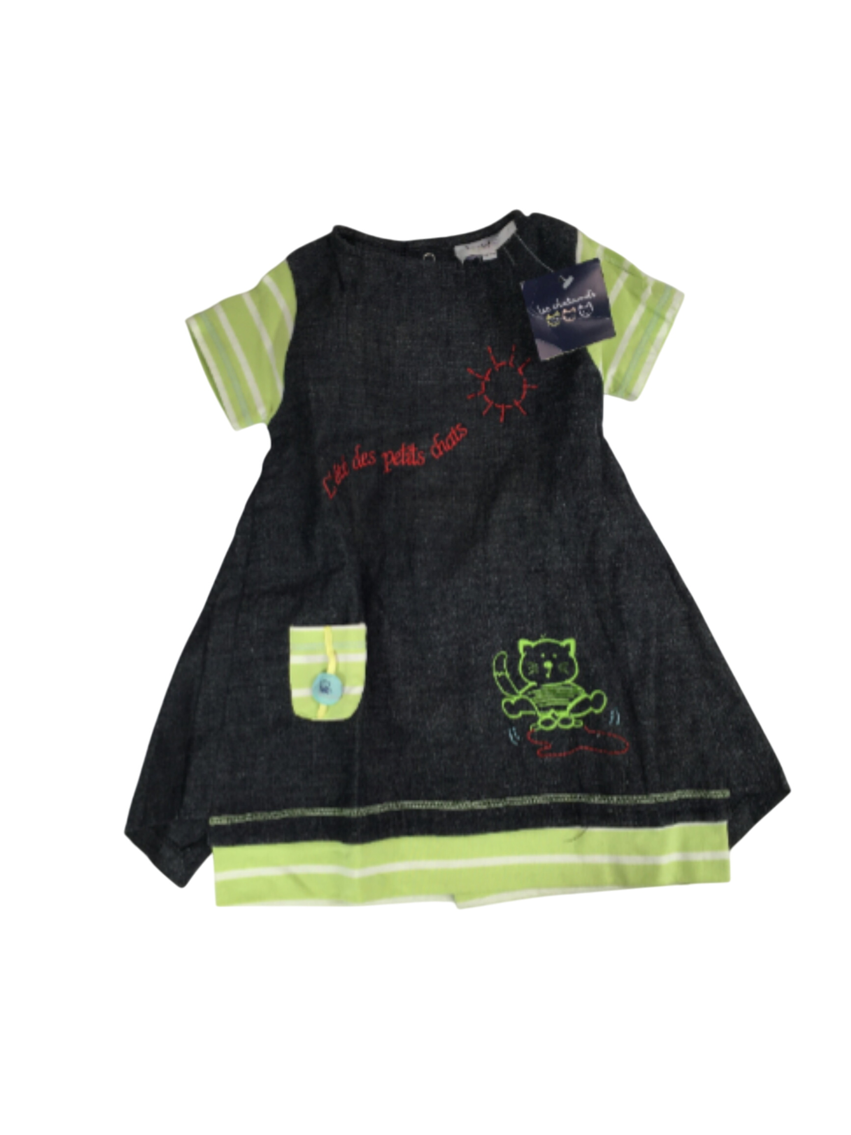 Robe neuve en coton 18 Mois - Les chatounets - Photo 0