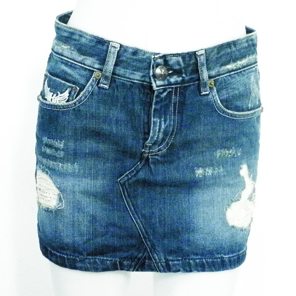 Jupe Bleue KAPORAL Taille Estimée 36.  -  reconditionné disponible sur Label Emmaüs