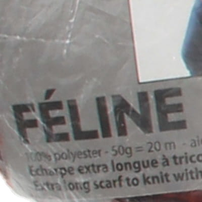 Lot de 3 pelotes noires et rouges - Féline - 50 g par pelote - Photo 2