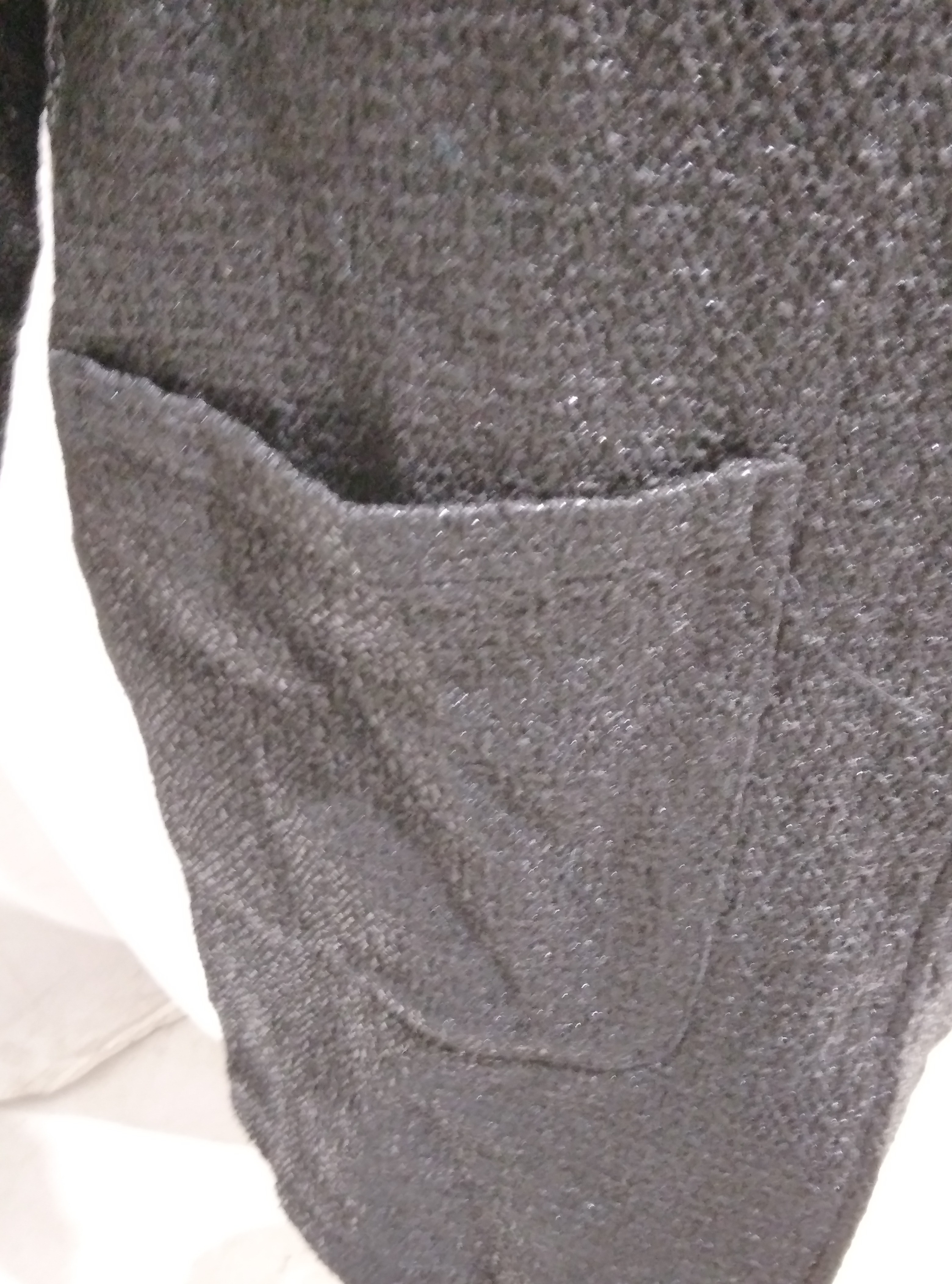 Manteau noir avec col en fausse fourrure noire, Molly Bracken - M  - Vue 11 - 