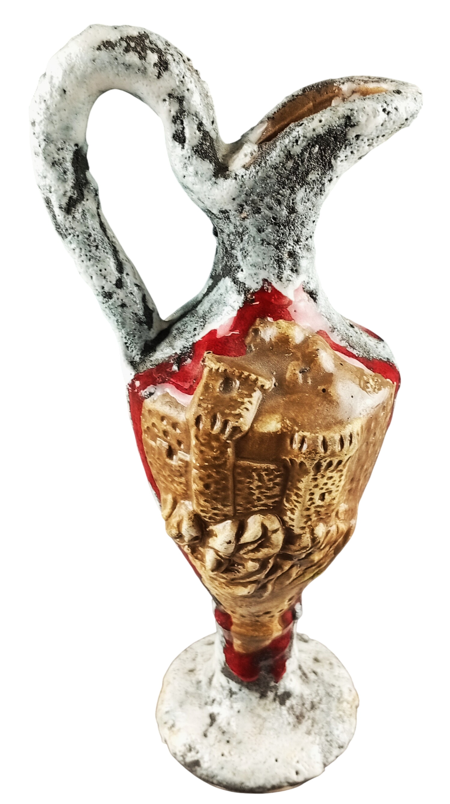 Originale cruche/ bouteille en céramique artistique 