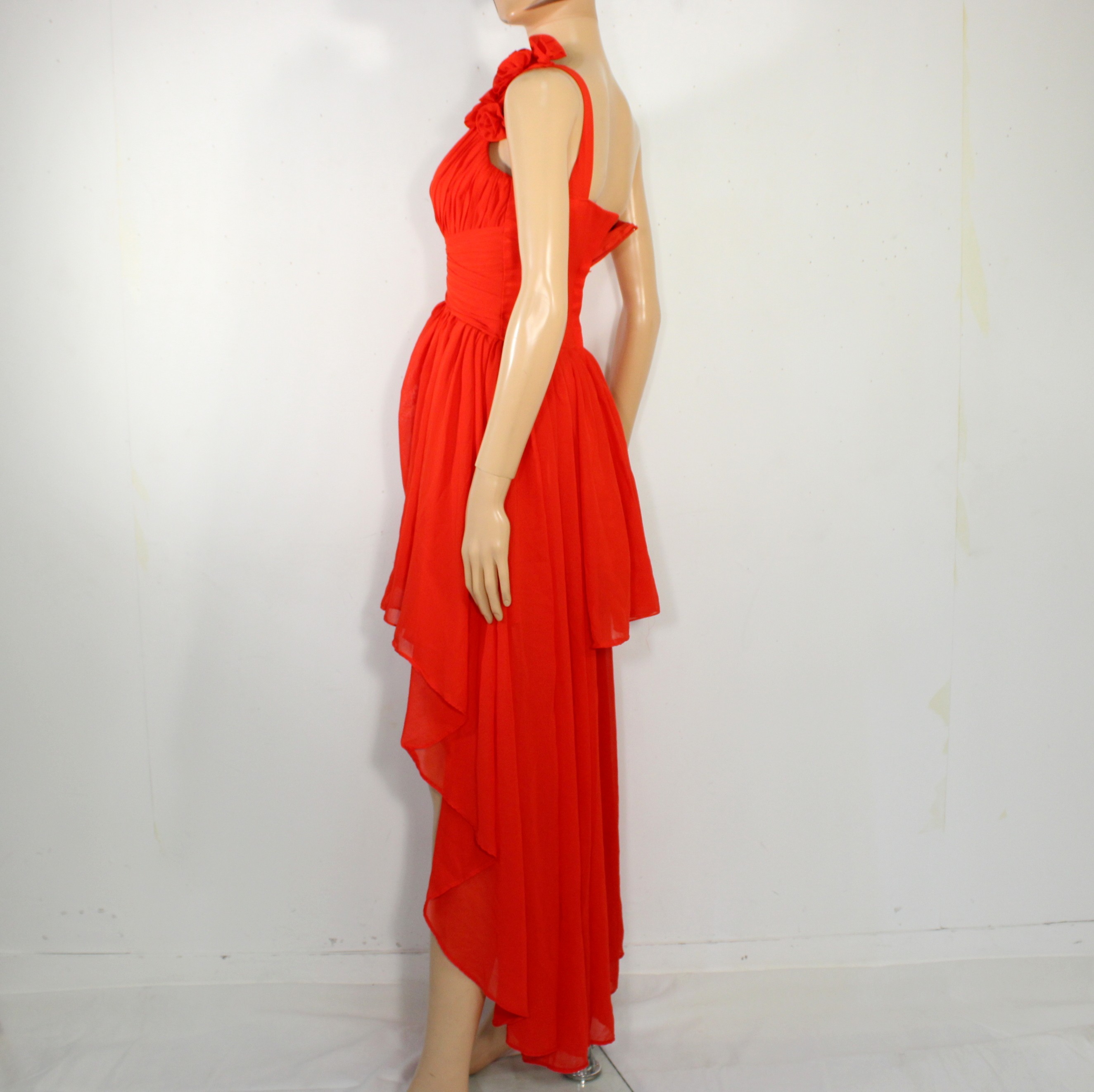 Robe Soirée & Sac à Main Rouge Taille Estimée 34 - Photo 3