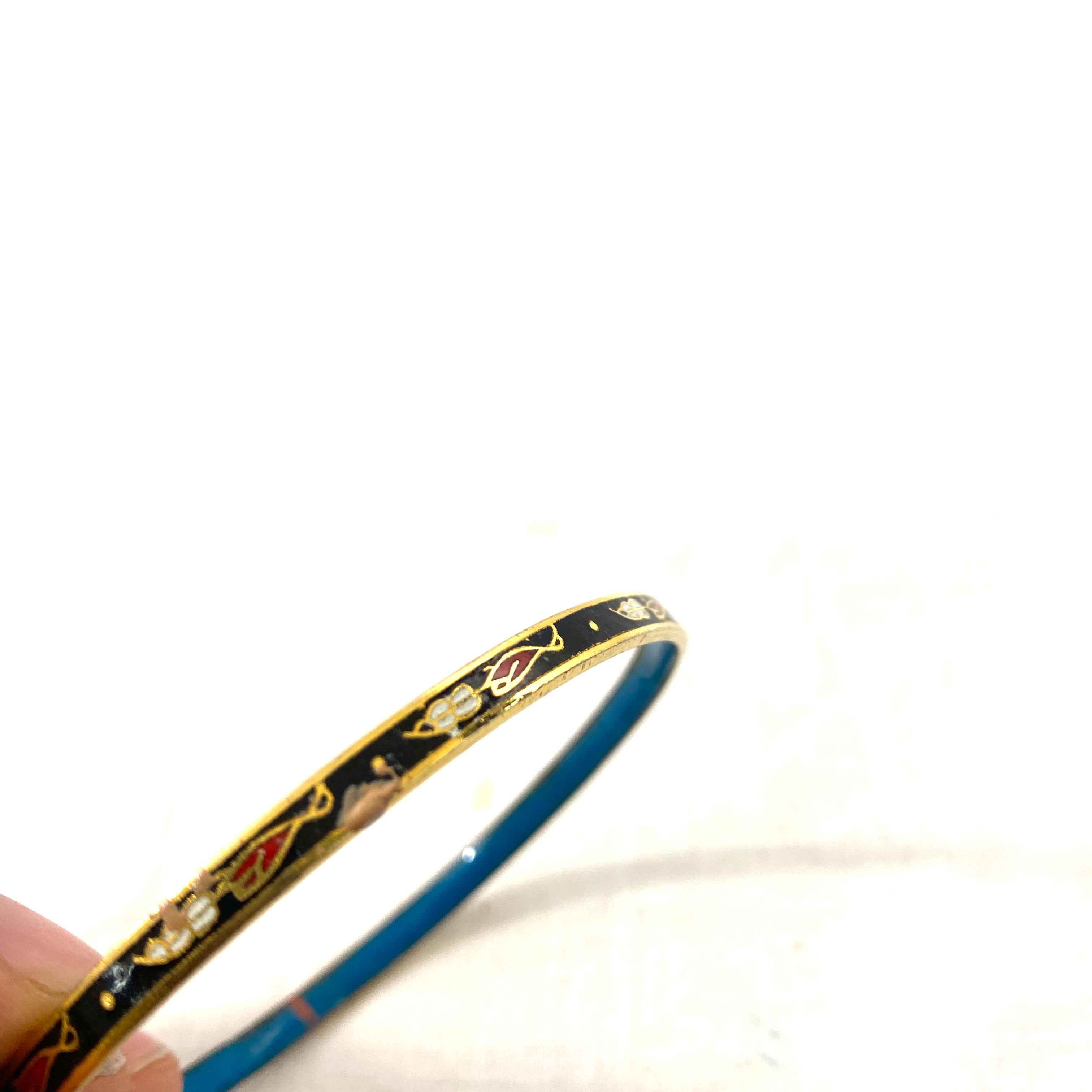 UJOY Bracelet en émail pour femme, bracelet floral fait à la