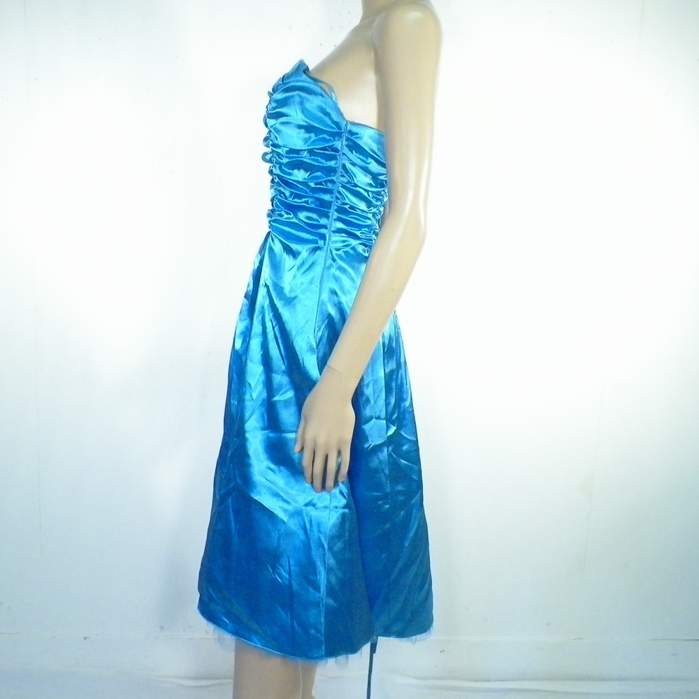 Robe Cocktail Bleu JUJU&CHRISTINE Taille S Bon état - Vue 5 - 