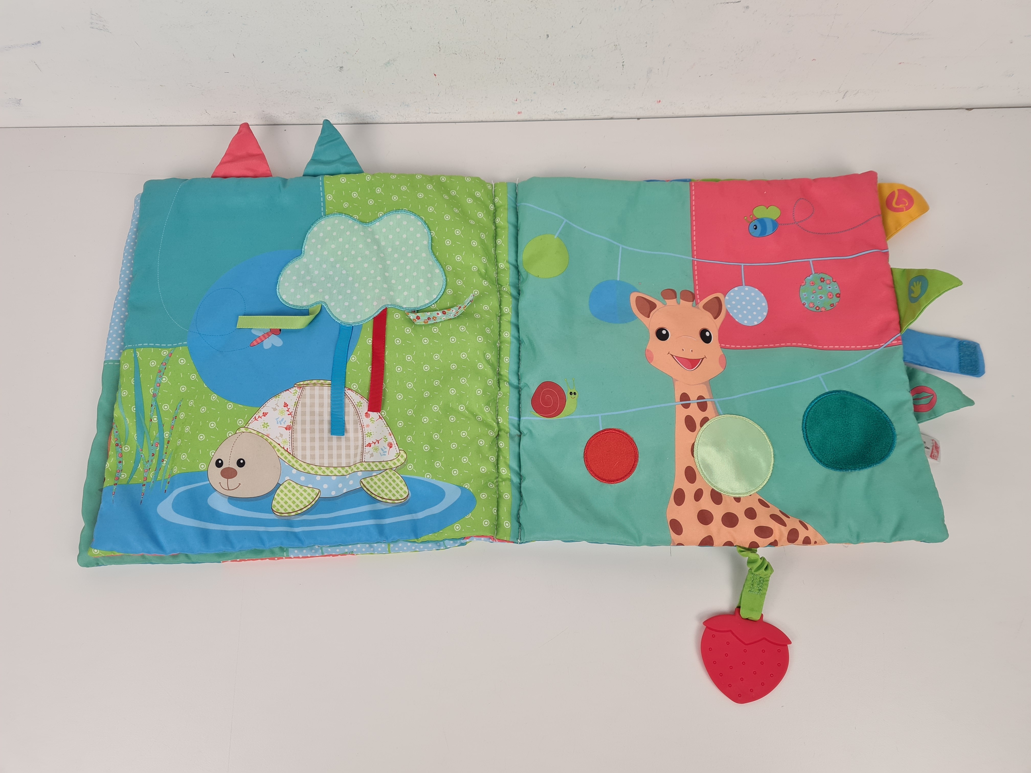 Livre en tissu - Pouet - Sophie la girafe - Vulli - 0/3 ans - Photo 3