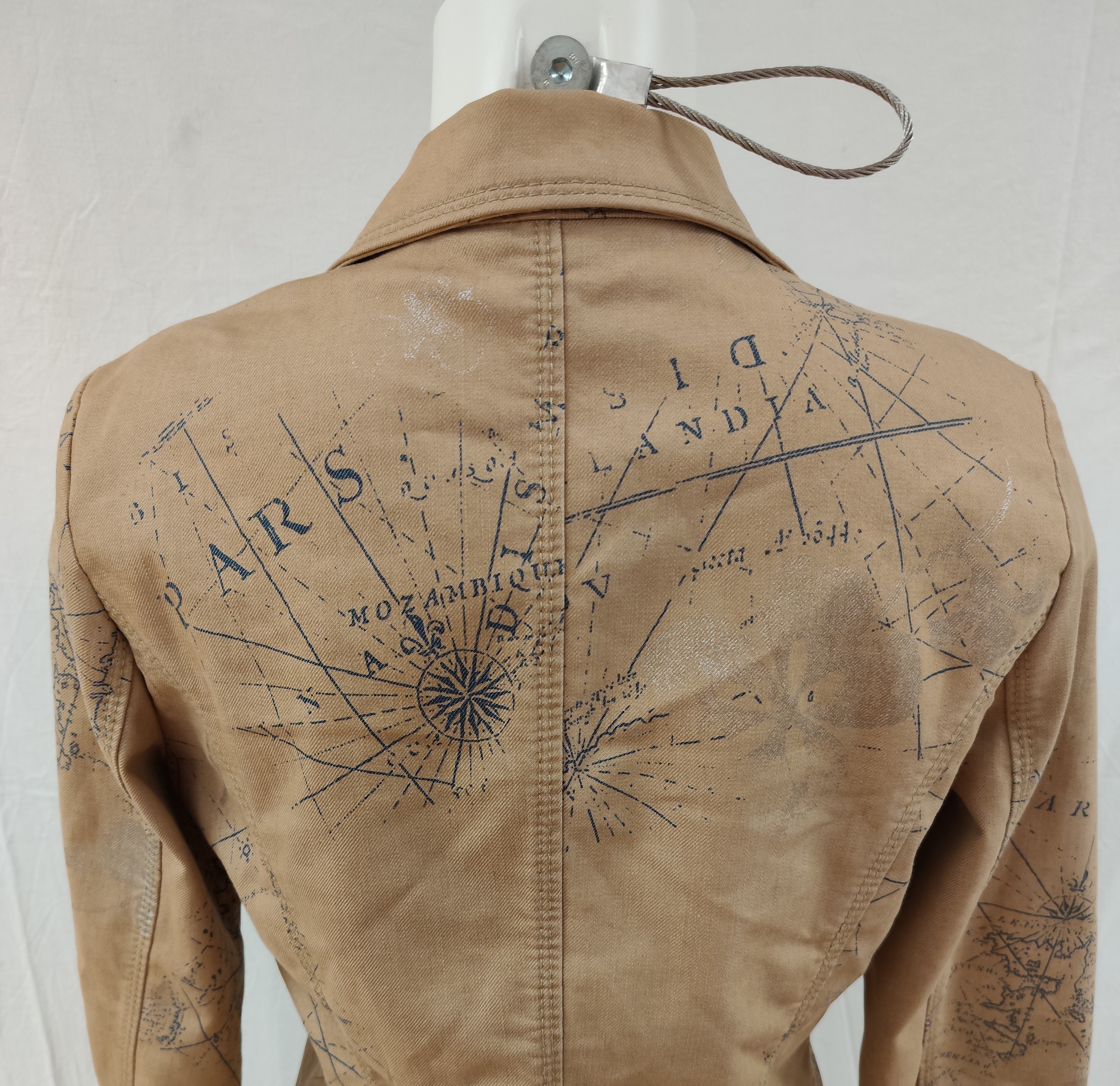 Veste de tailleur / Blazer ajusté style "Saharienne" urbaine Taille 40 Très bon état - Vue 7 - 