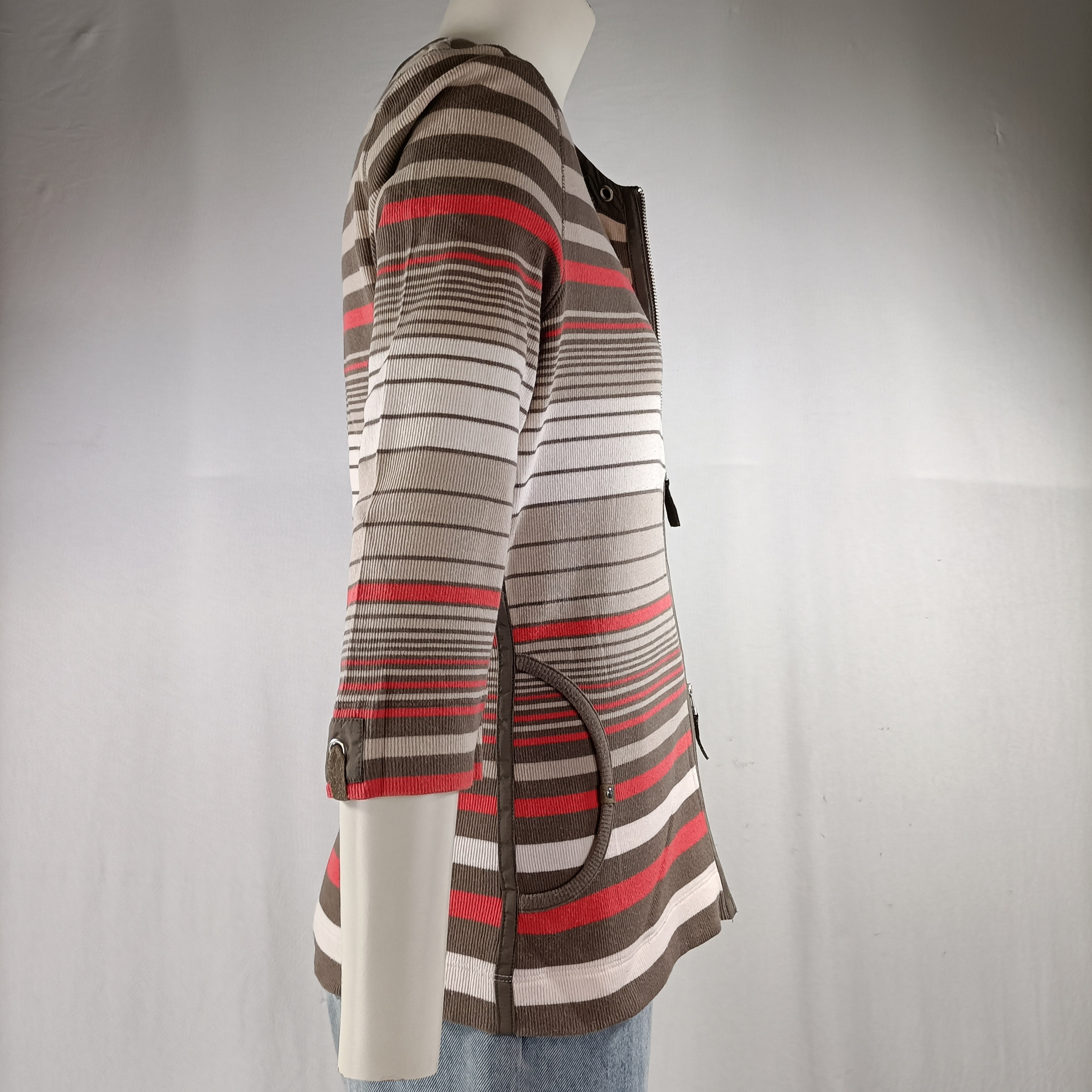 Gilet rayé col rond - Basler - Taille 40 - Photo 5