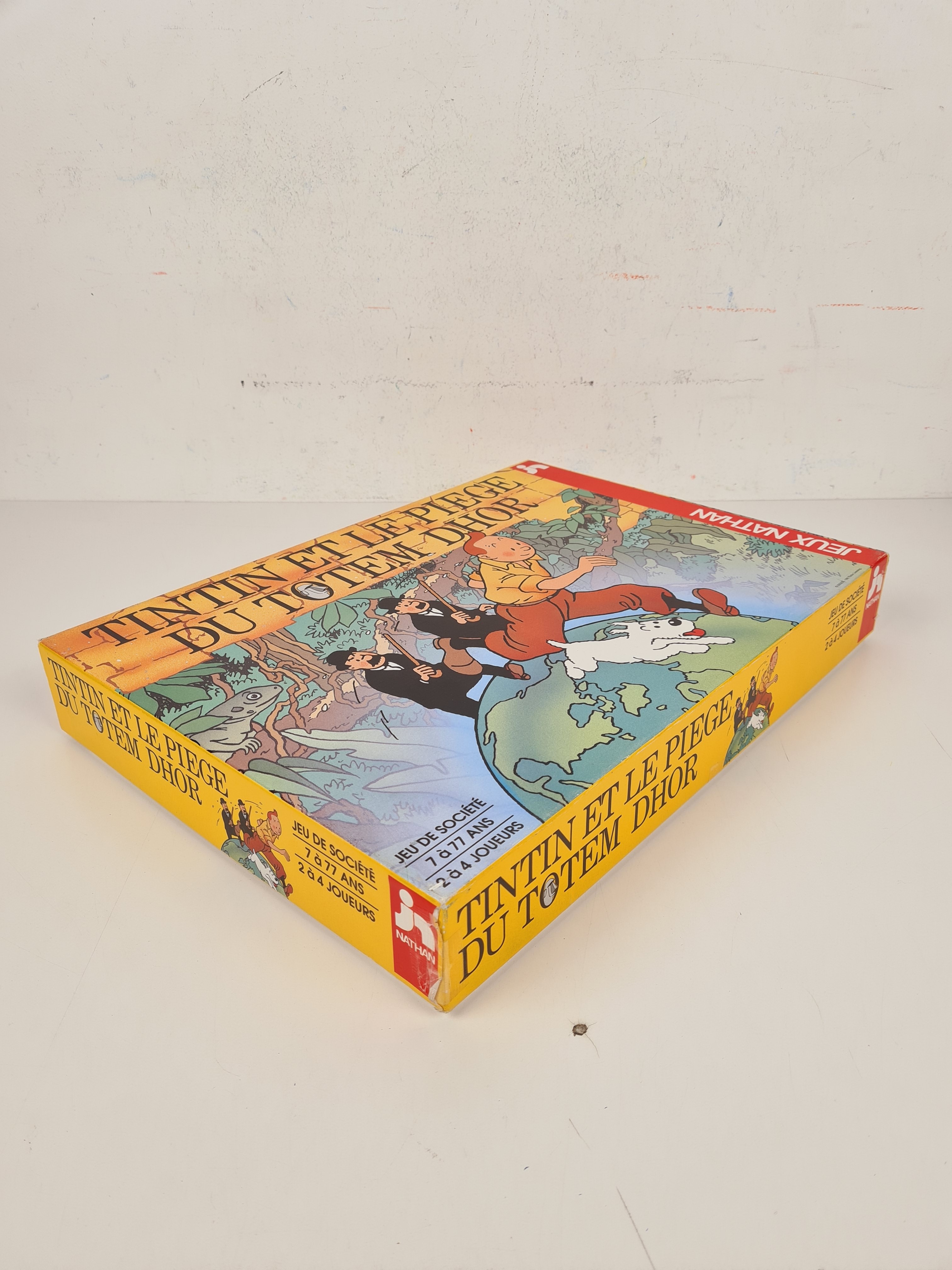 Jeu de parcours - Tintin et le piège du totem Dhor - Nathan - 1992 - Dès 7 ans  - Vue 2 - 