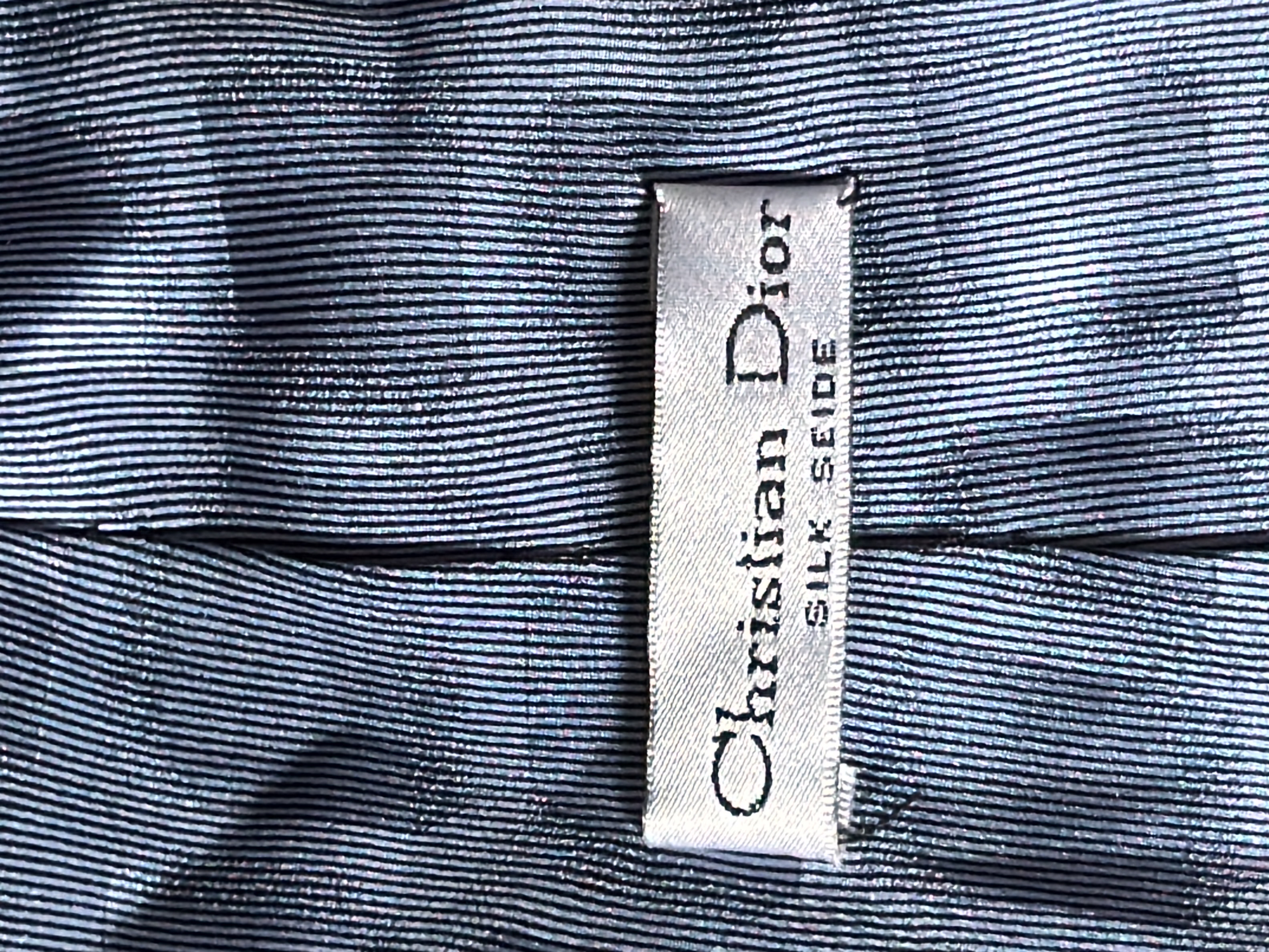 Cravate Christian dior en soie 👔 motif floral et paisley - Photo 3