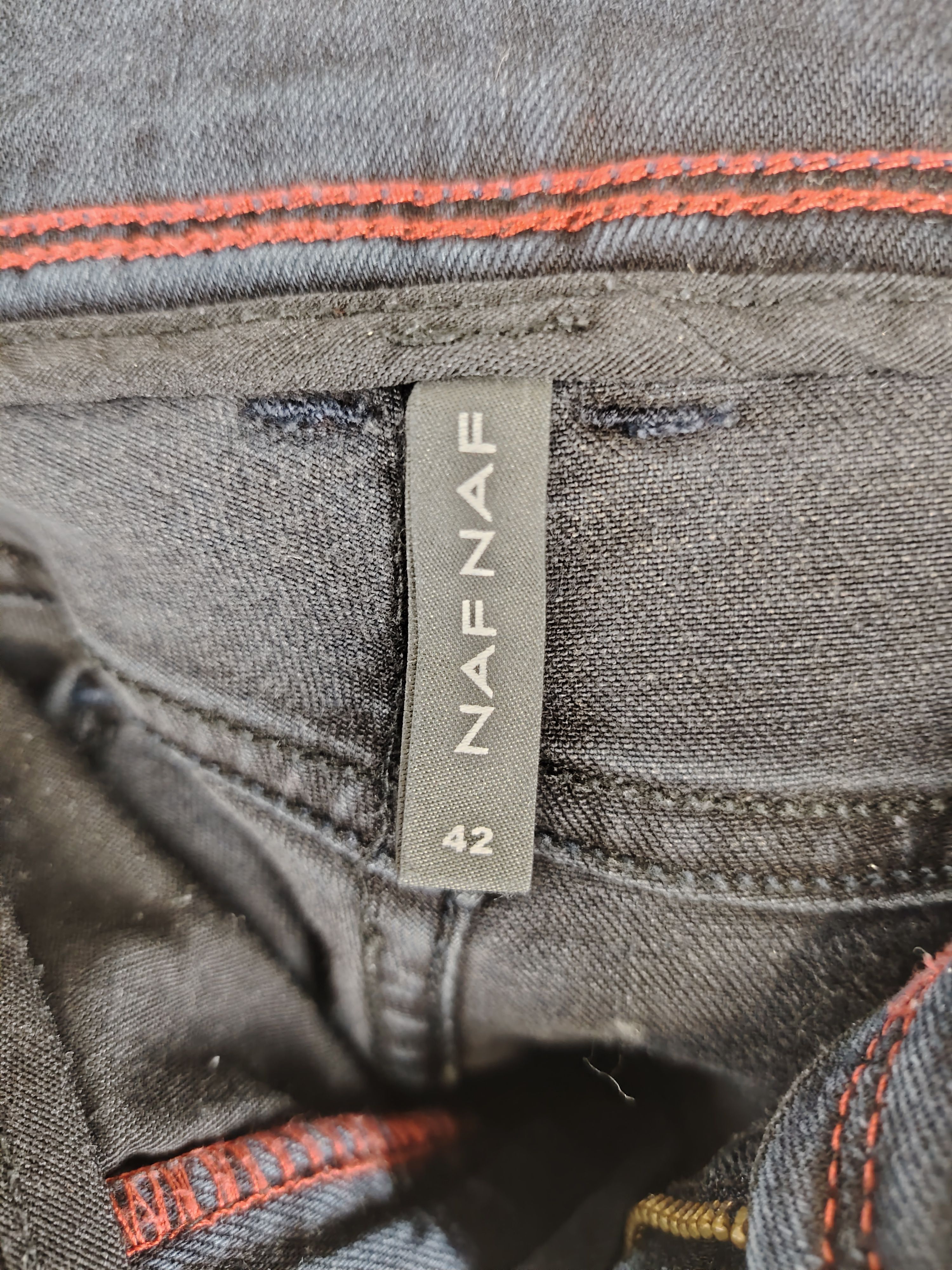 NAF NAF pantalon jeans y2k coupe droite pour femmes - Taille 42/XL - Photo 4