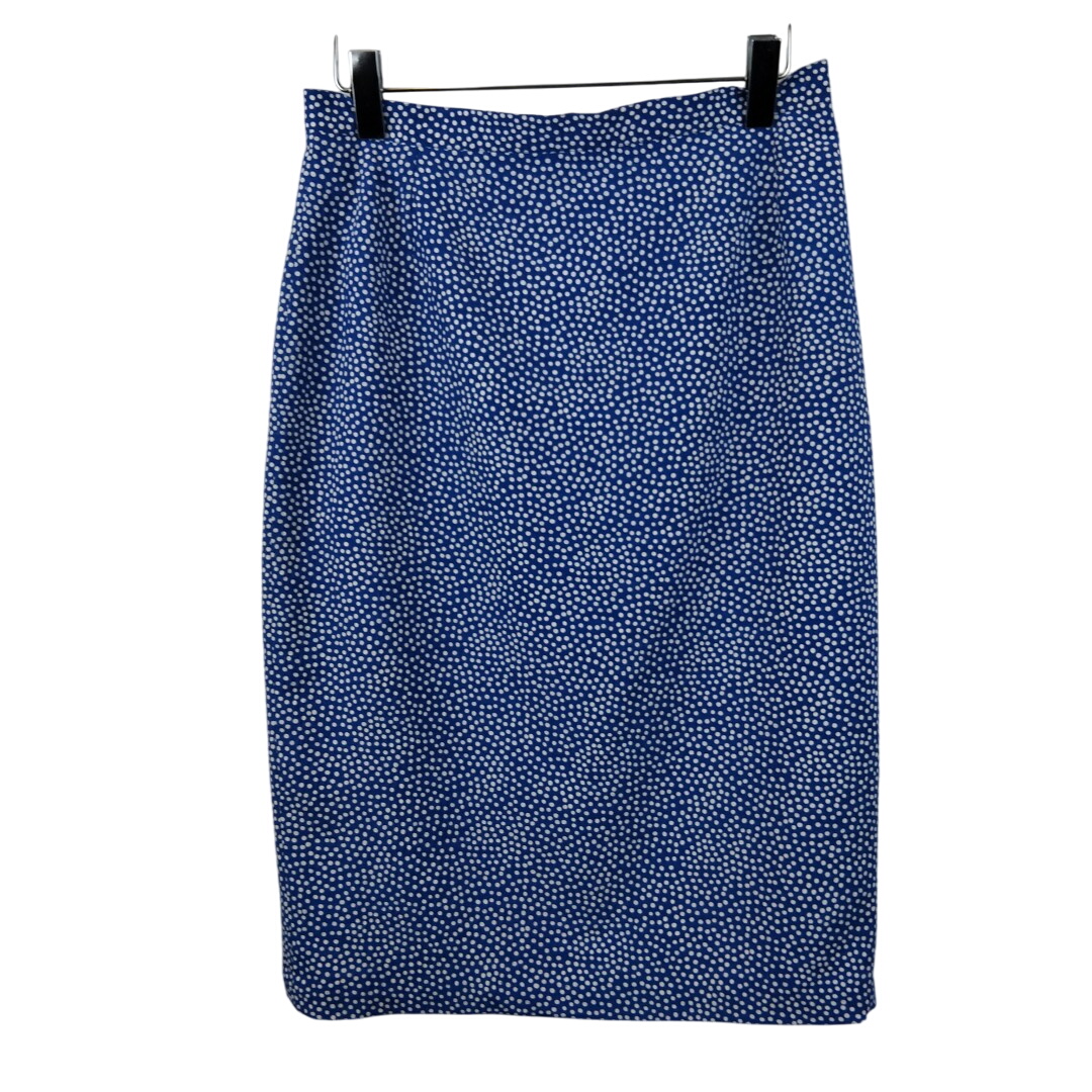 MSCH Copenhagen SKIRT - Jupe longue - white/light blue/bleu clair