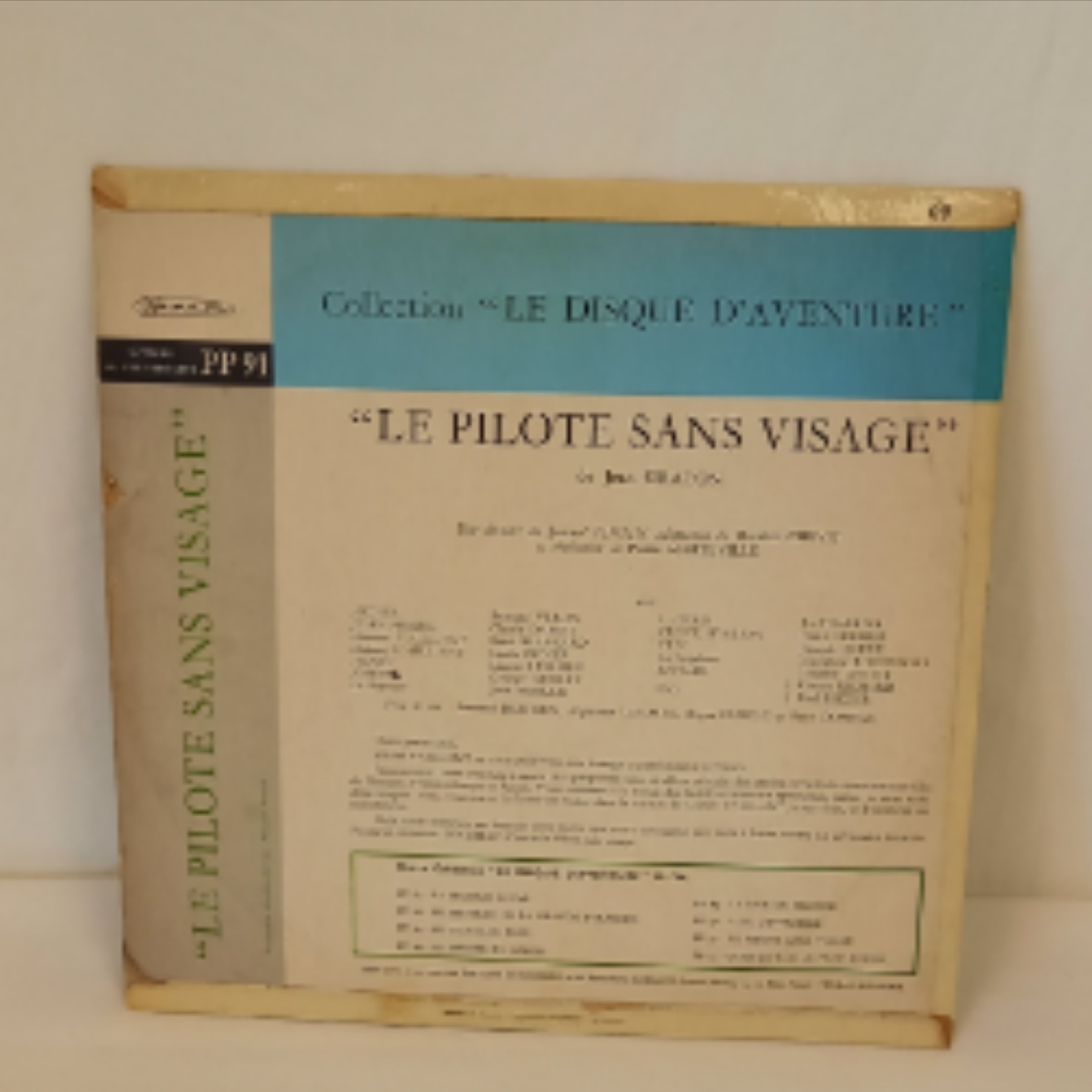 Disque LES EXPLOITS DE MICHEL VAILLANT. Le Pilote sans visage. Bon état - Vue 2 - 