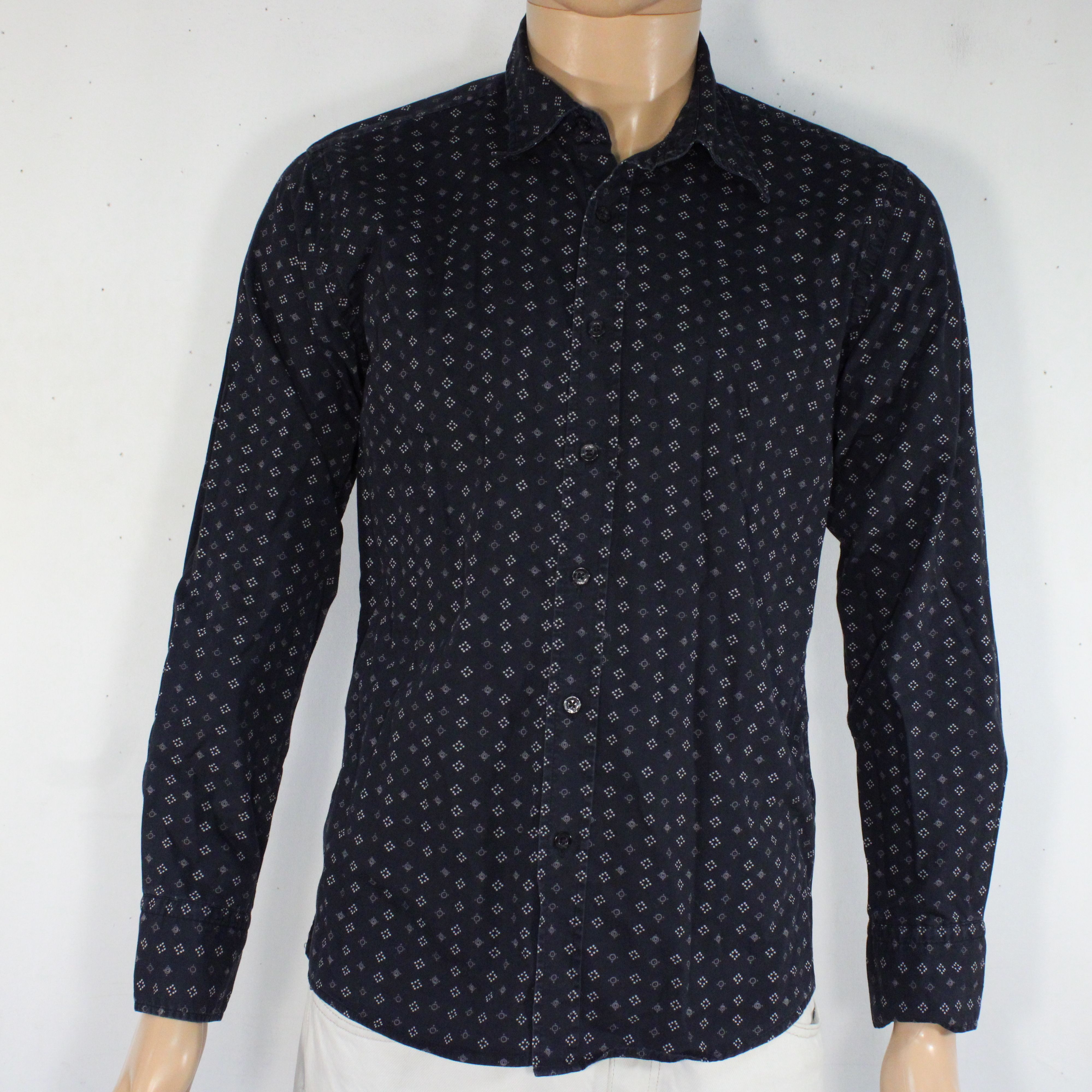 Chemise Homme Noir à Motifs BONOBO Taille L - Photo 3