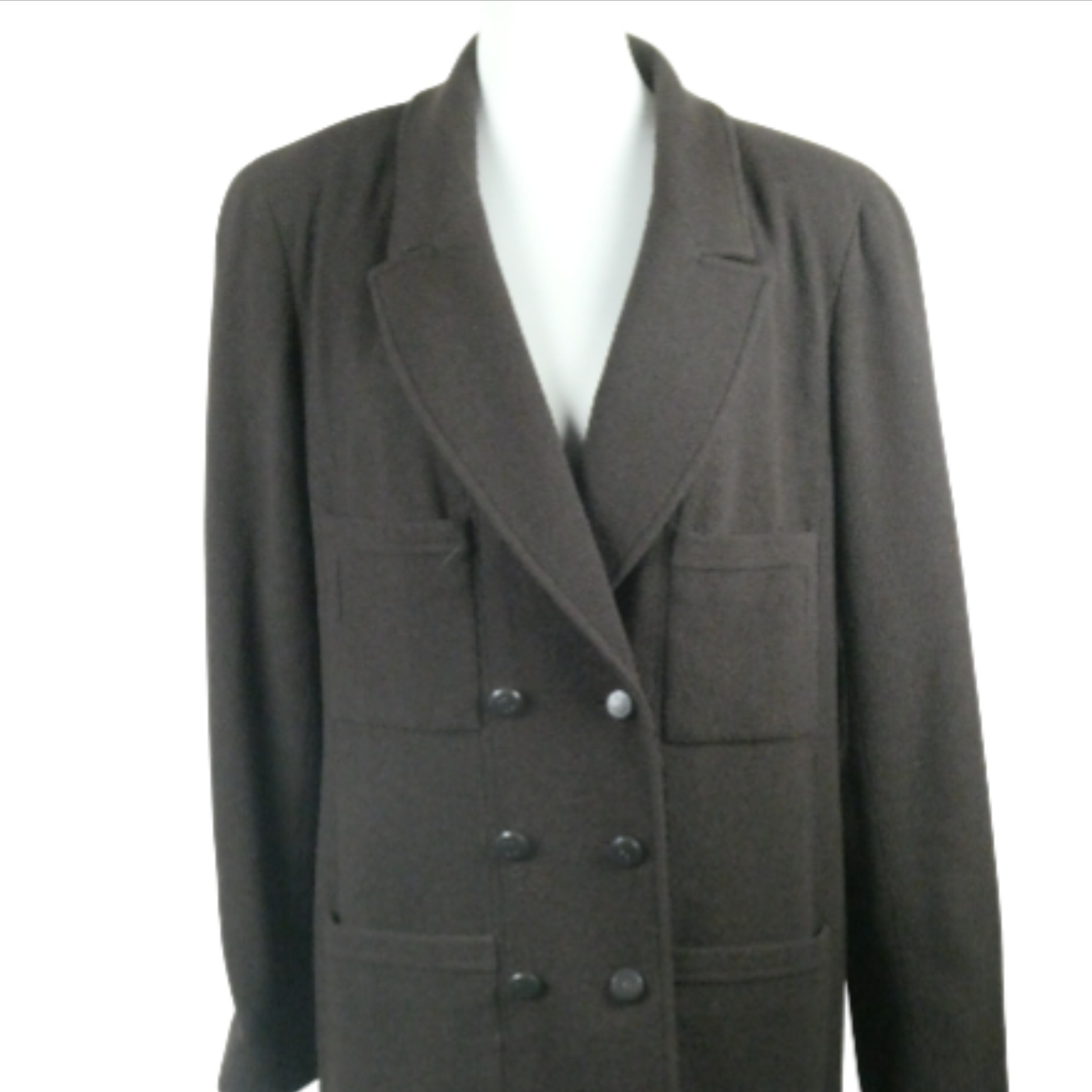 Chanel veste manches longues encolure tailleur - Taille L - Photo 0