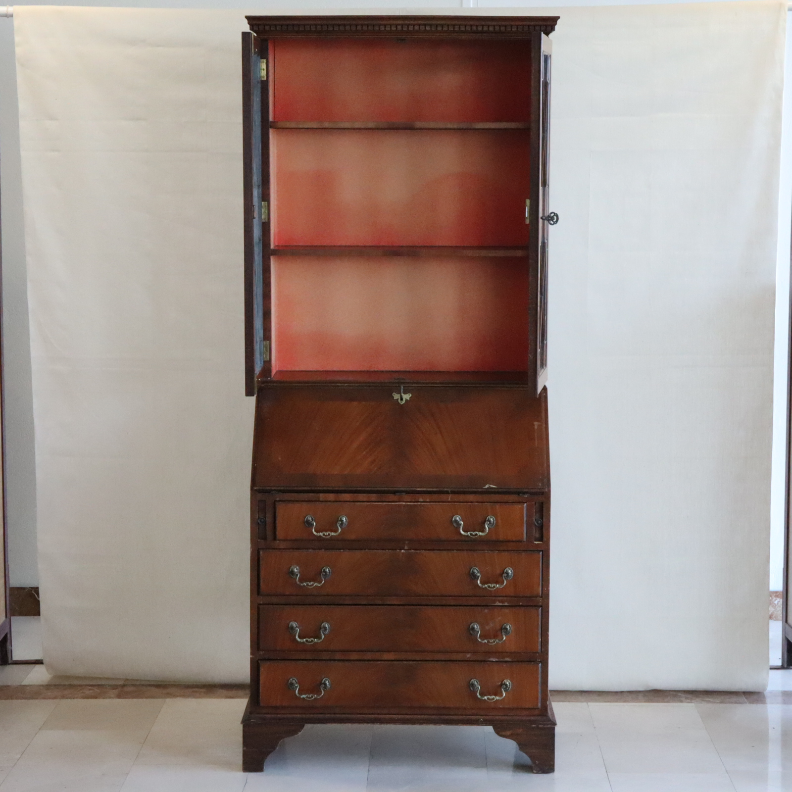 Secrétaire Scriban Anglais - État correct - Photo 4