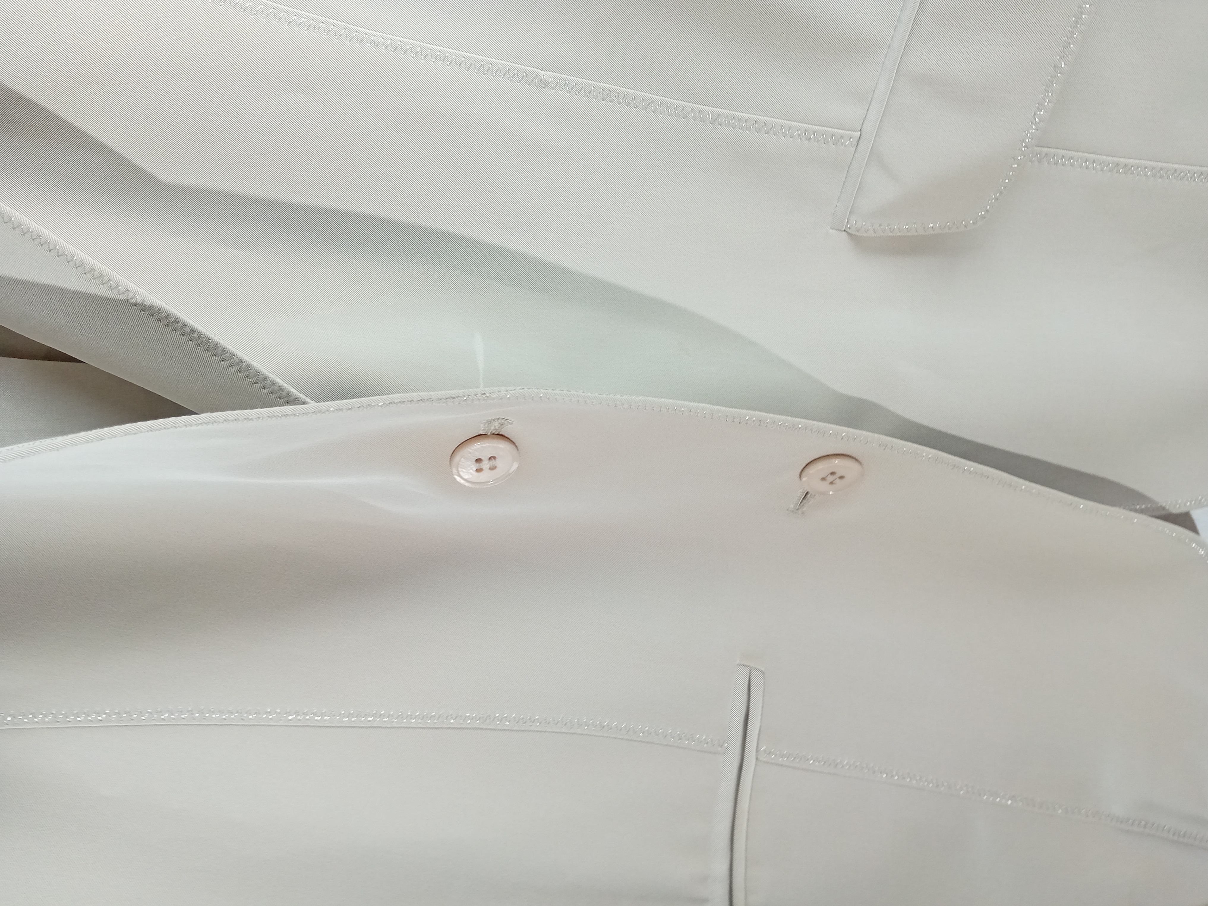 Blazer Devernois beige clair coupe classique xxxl 46  - Vue 3 - 