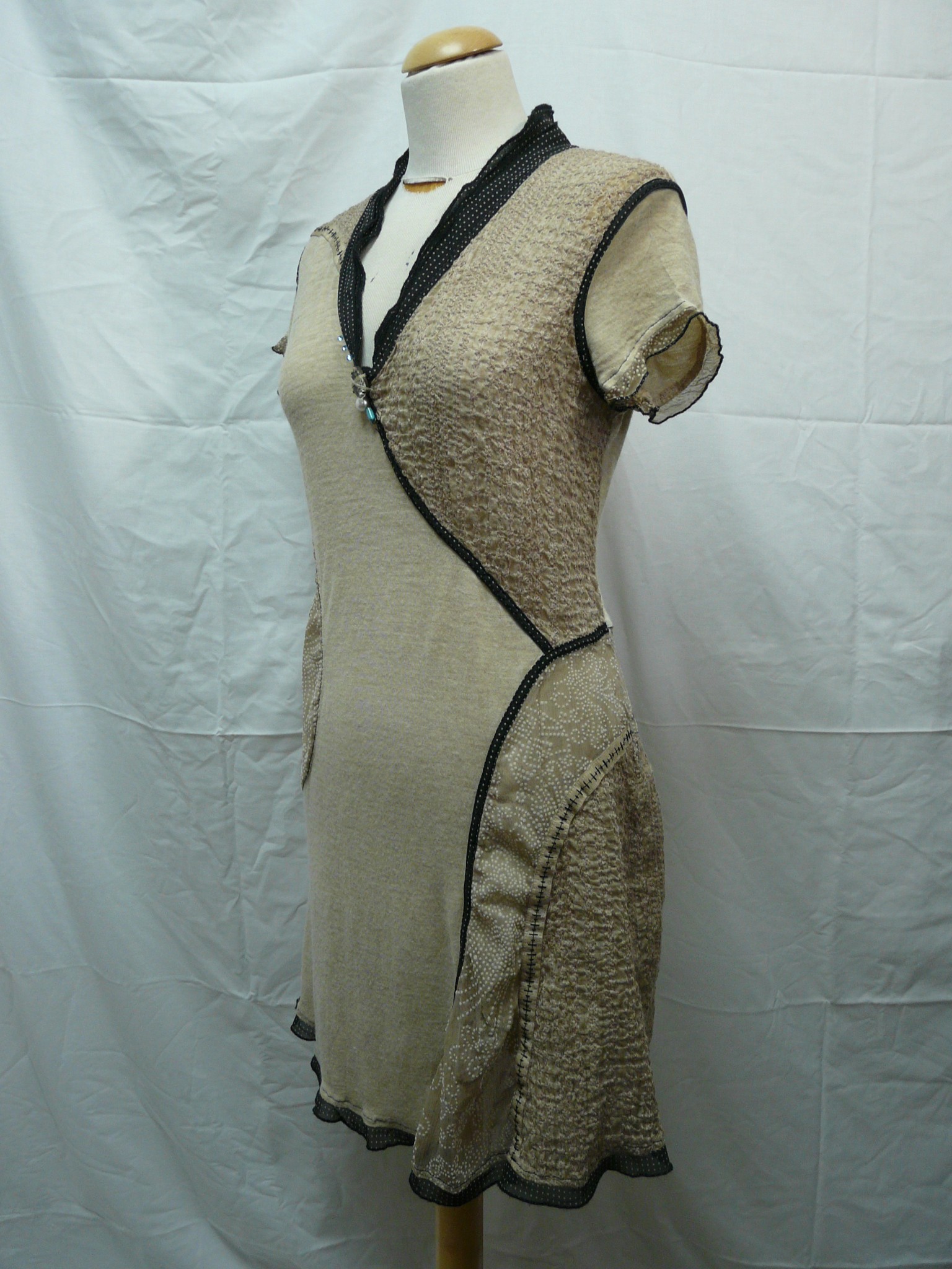 Voir photo 3 de RF400 - Robe en laine mélangée - Elisa Cavaletti Club - Taille 2XL RF400 - Robe en laine mélangée - Elisa Cavaletti Club - Taille 2XL Bon état - Vue 3 -