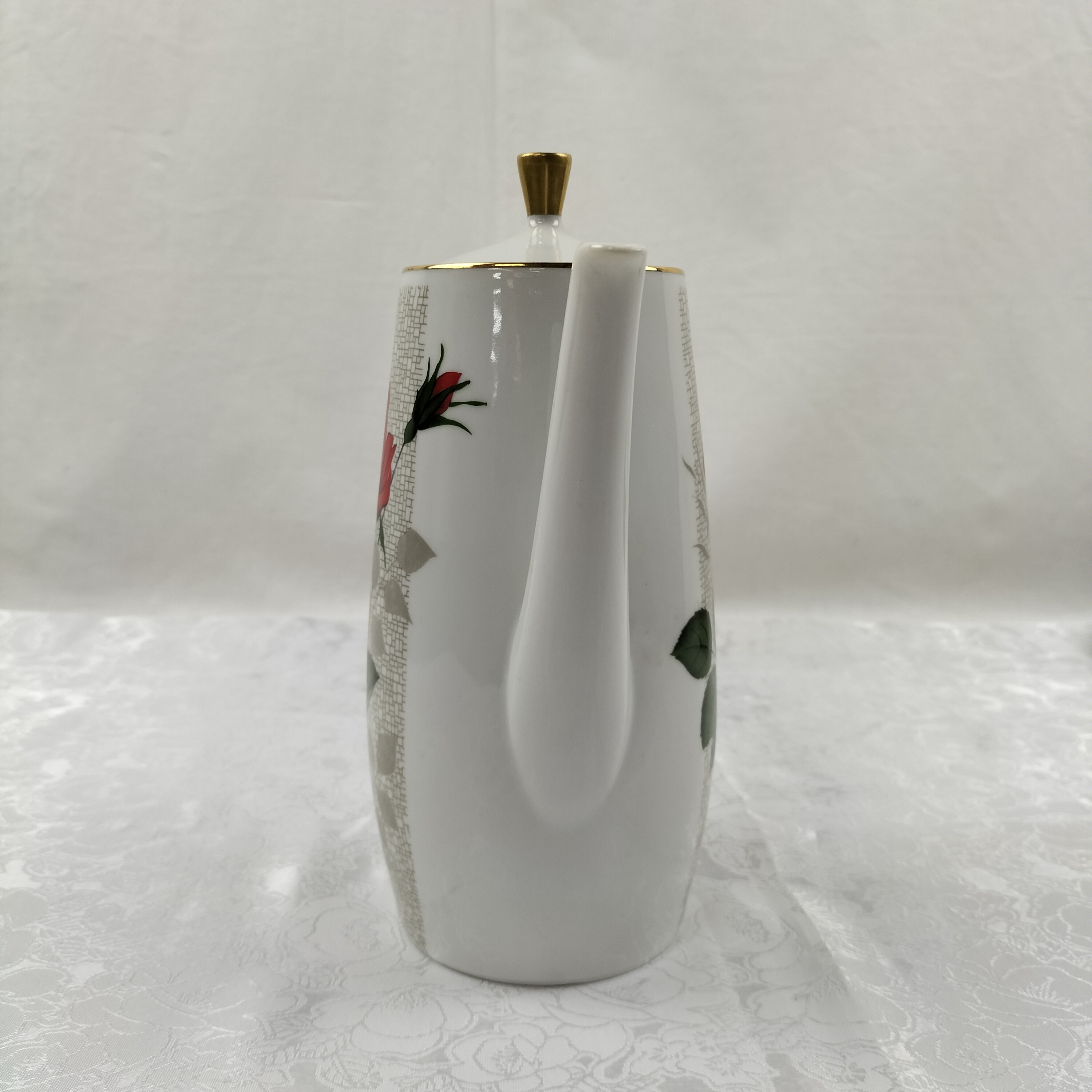 Service à café rose en porcelaine "Seltmann Weiden Bavaria"  Bon état - Vue 4 - 