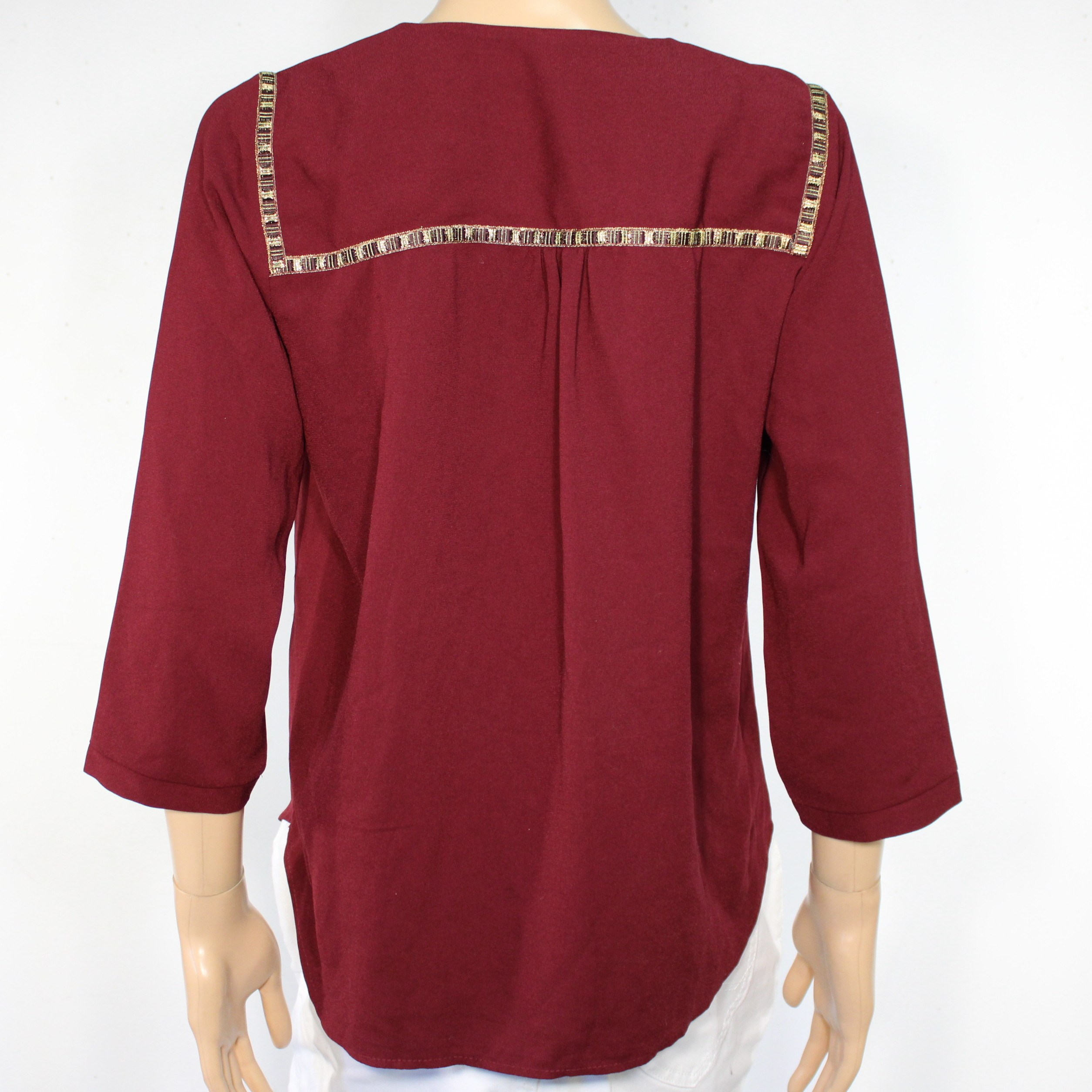 Blouse Femme Bordeaux EMA BLUE'S Taille 1 - Photo 3