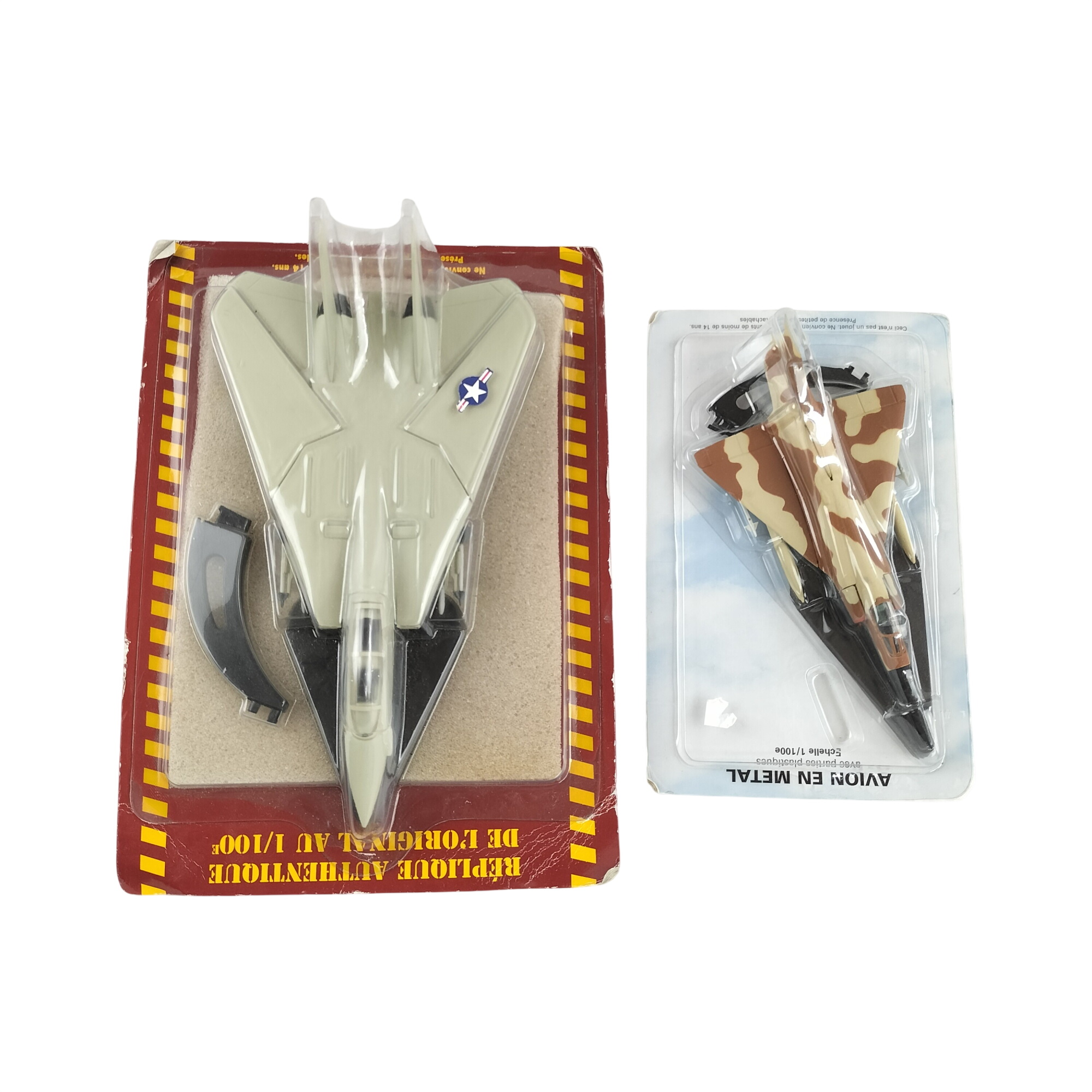 Acheter Lot de 2 avions de chasse F-14 Tomcat – Modèles de collection en métal et plastique Comme neuf - 24,00 € Lot de 2 avions de chasse F-14 Tomcat – Modèles de collection en métal et plastique Comme neuf - reconditionné disponible sur Label Emmaüs