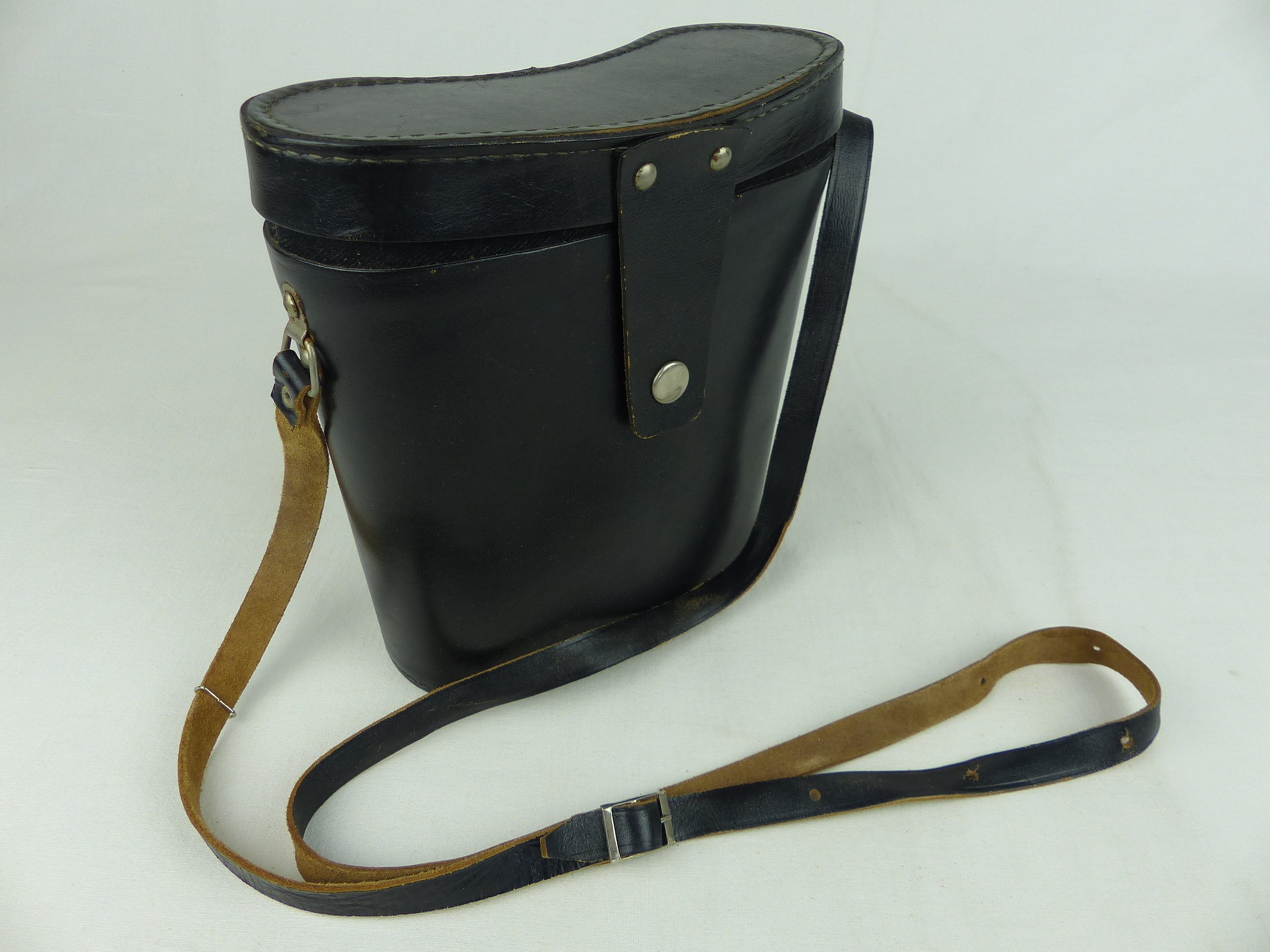 Jumelles militaires vintage Tento 6NU2, 7 x 50 avec très bel étui en cuir - Très bon état - Photo 2