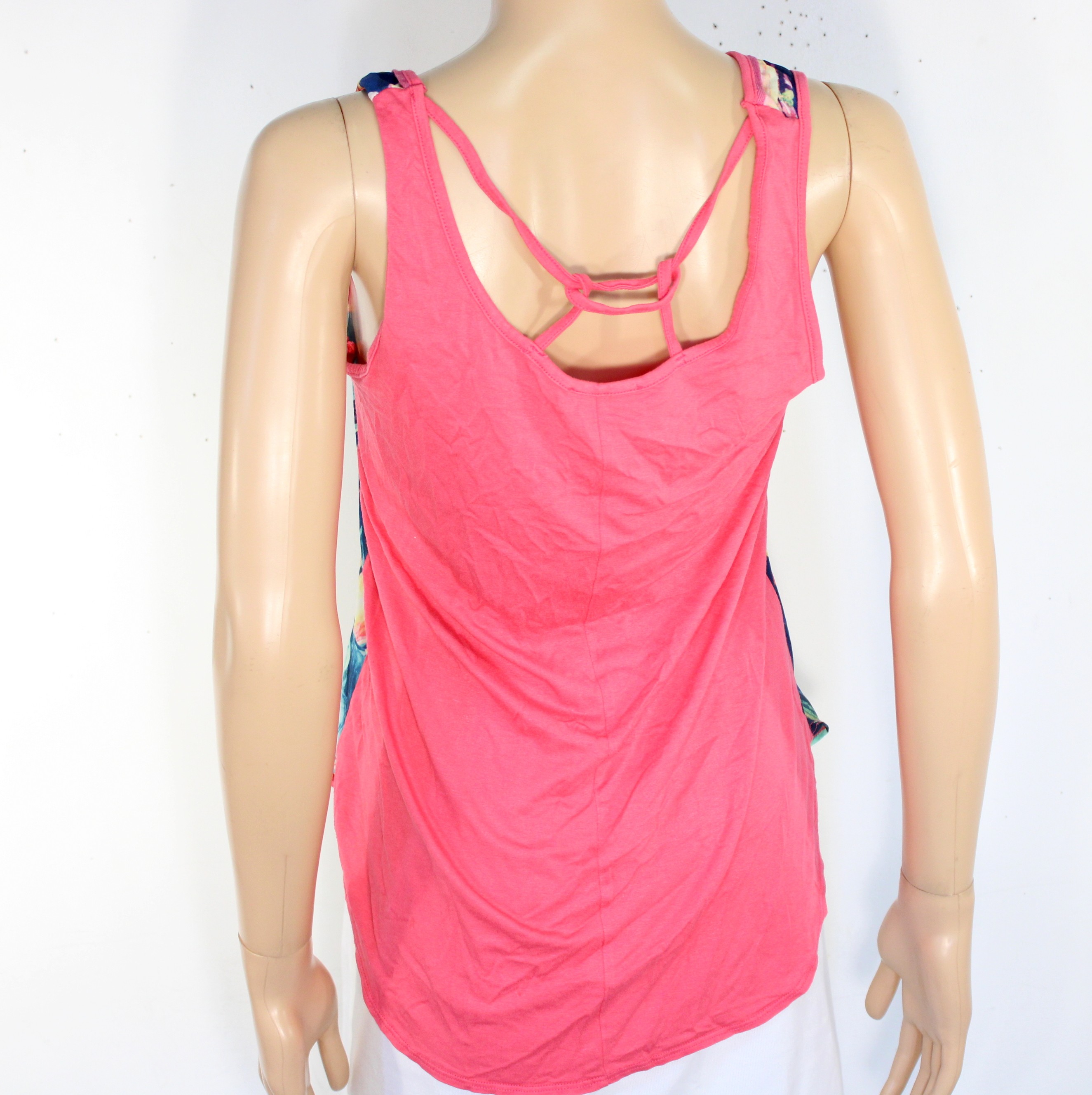 Débardeur Femme Rose Tropical CACHE CACHE Taille Estimée M - Photo 1