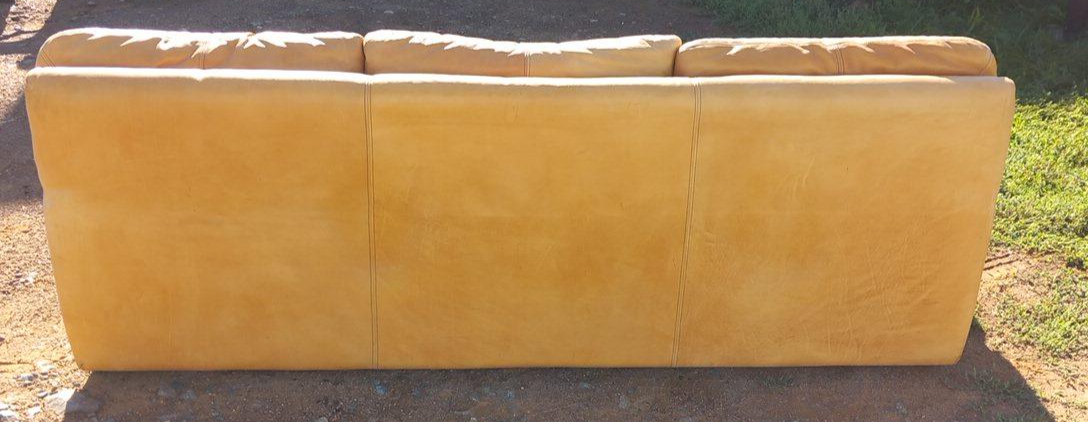 Canapé 3 Places en Cuir Design Gérard Guermonprez - État correct - Photo 2