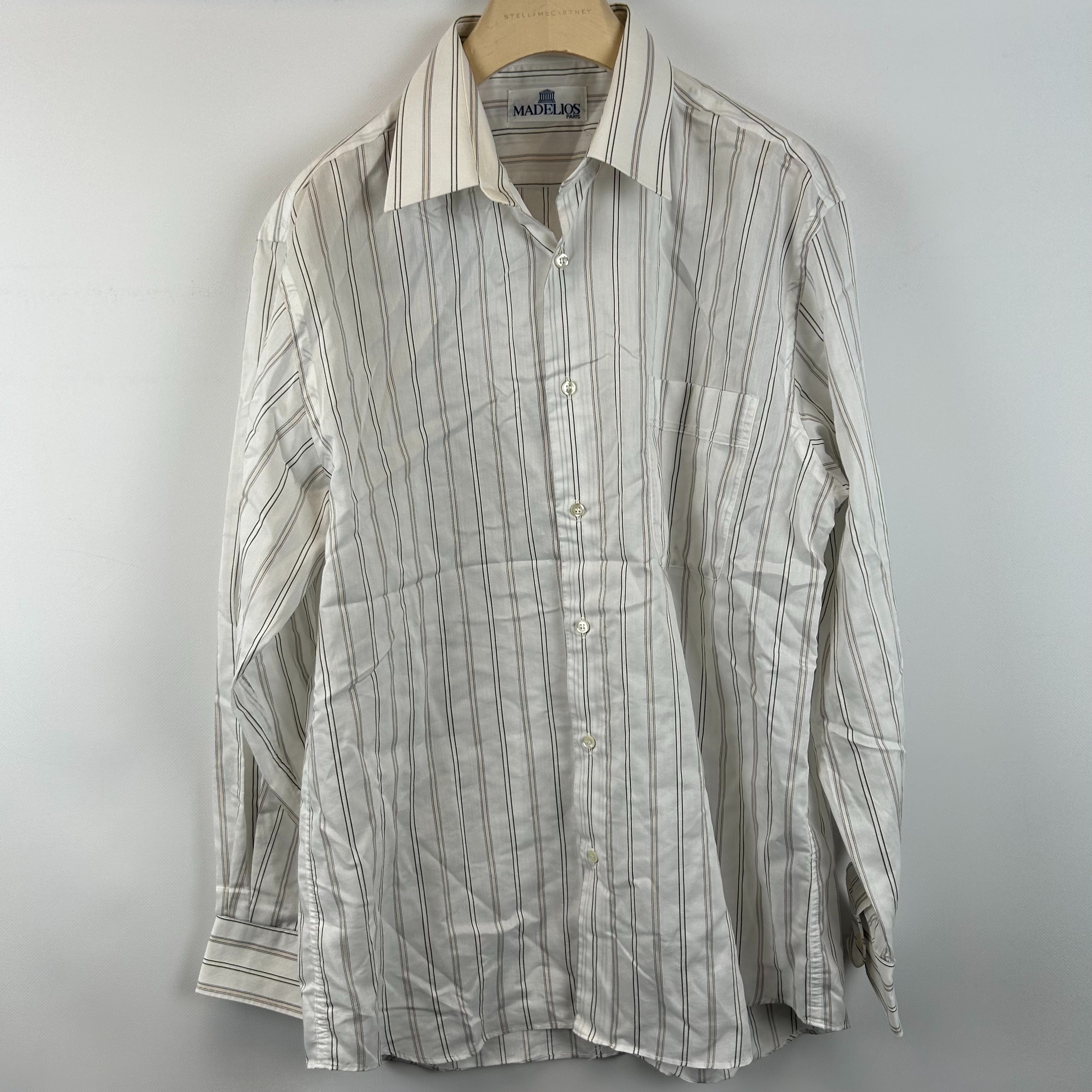 Madelios Paris - Chemise vintage à rayures verticale - Taille 48 - Photo 0