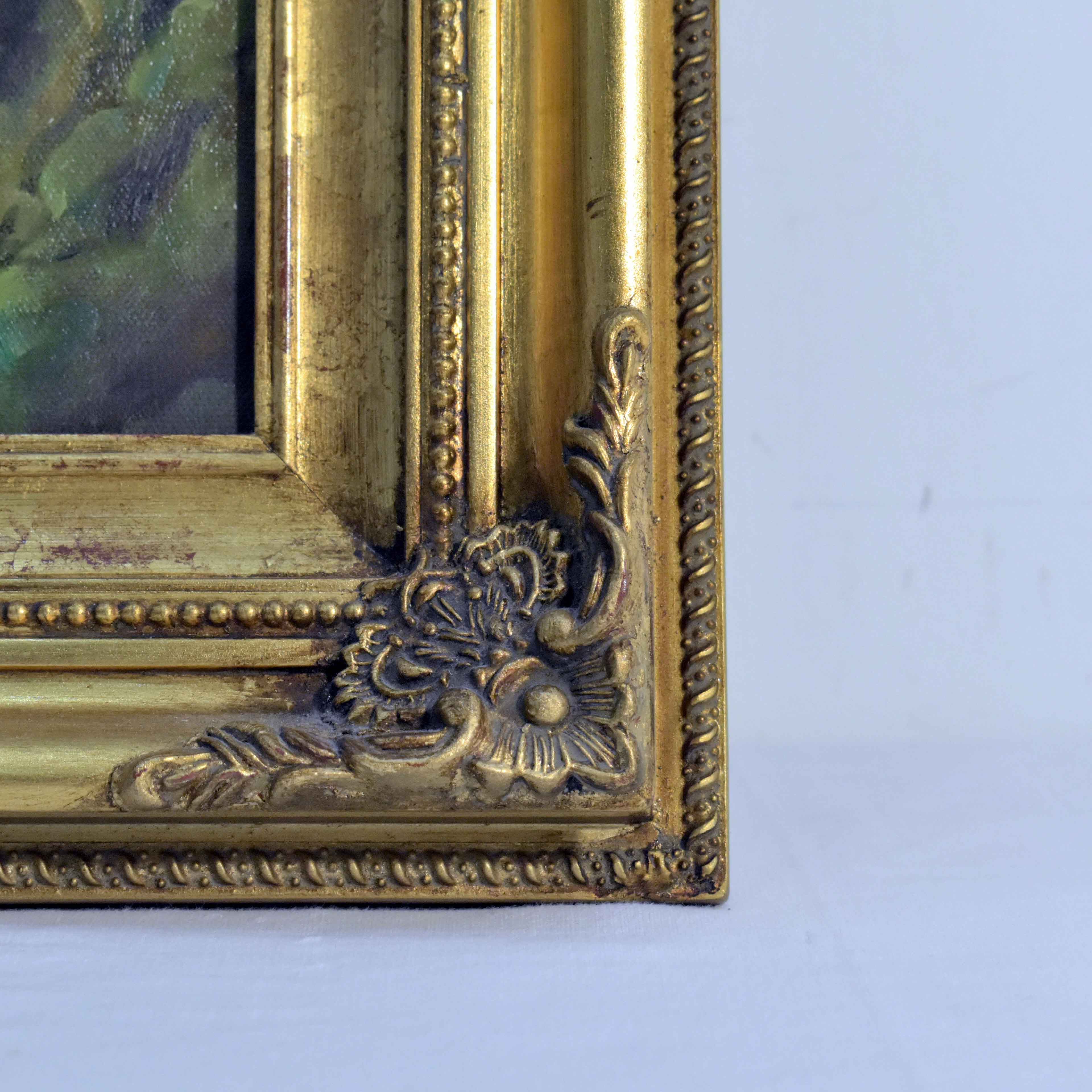 Les Hasards Heureux de l'Escarpolette par Fragonard - Copie Signée Eckart Bon état - Vue 8 - 