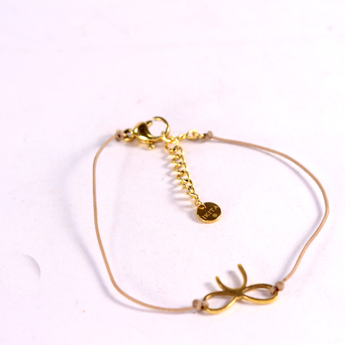 Bracelets en acier doré Bon état - Vue 3 - 