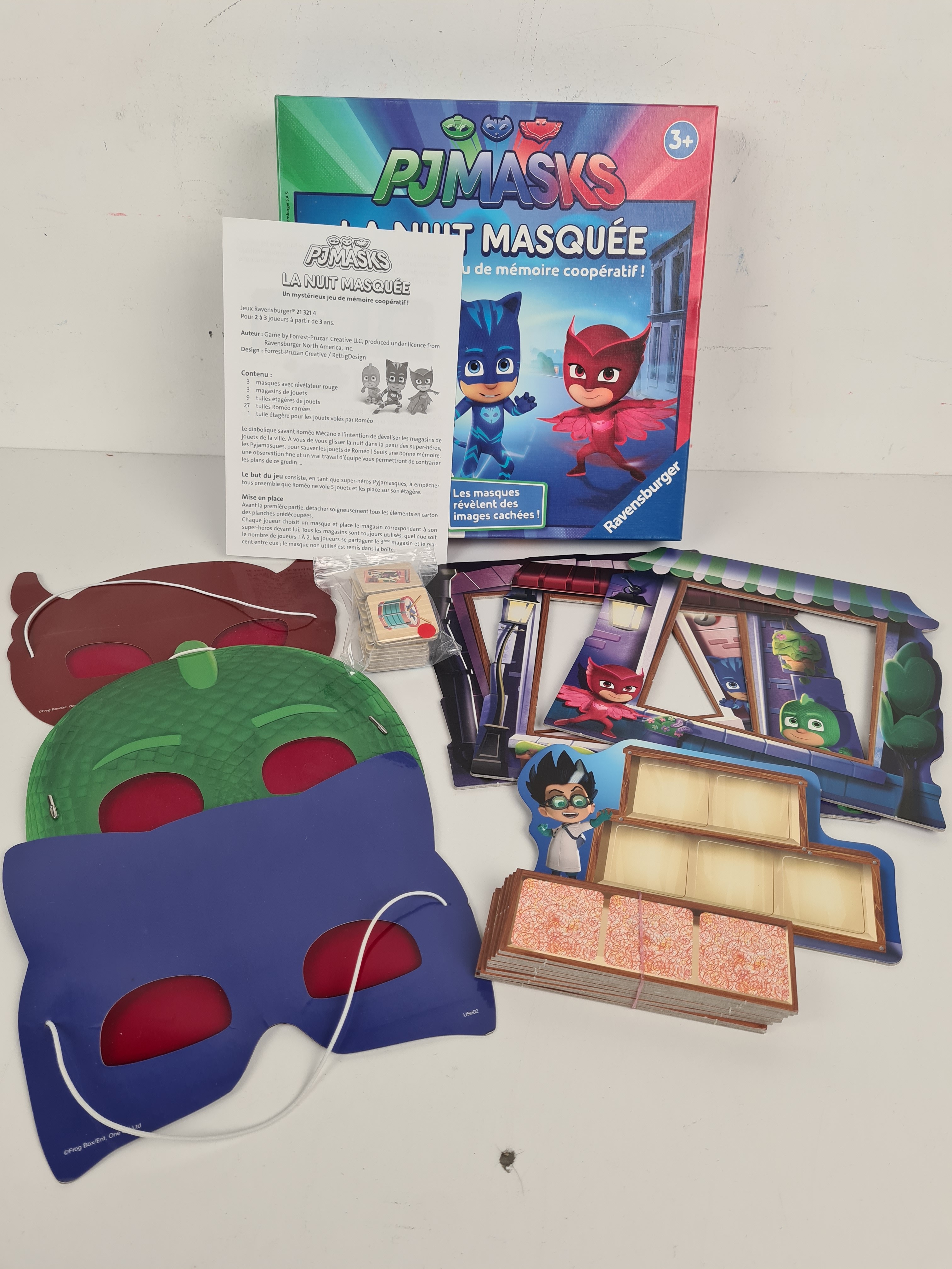 Jeu de mémoire coopératif - PJmasks - La nuit masquée - Ravensburger - 3 ans+ - Photo 1