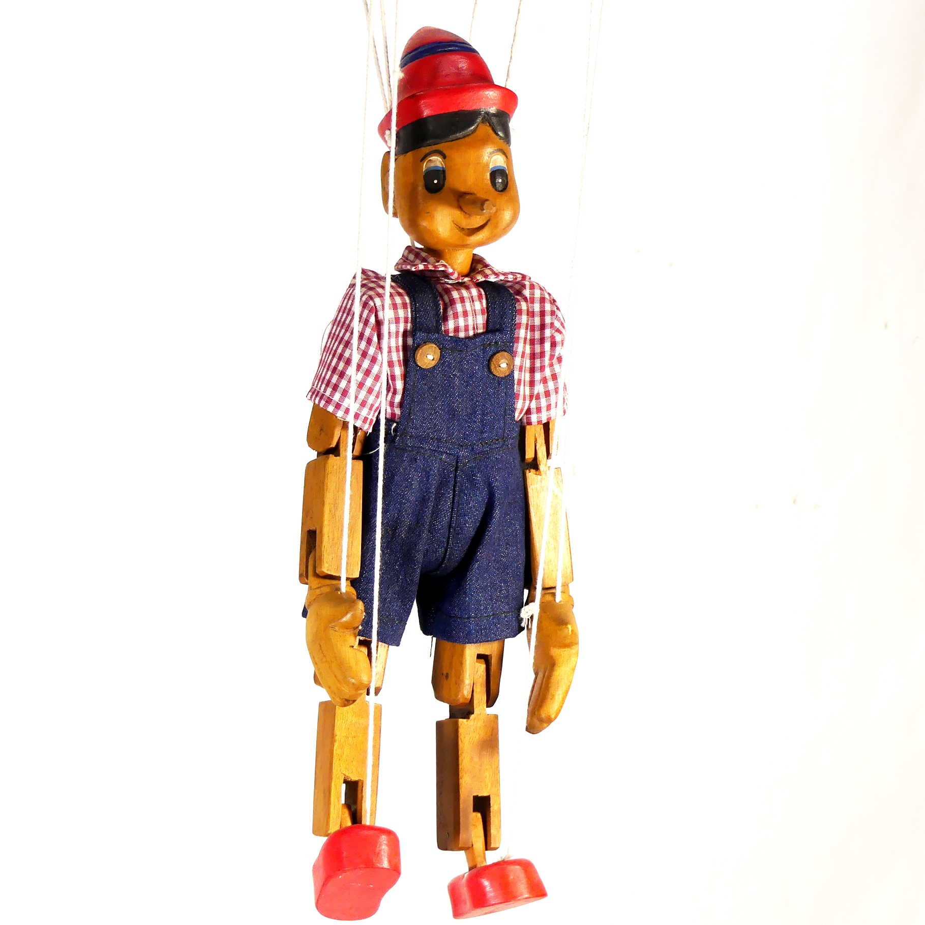 Marionnette articulée - Pinocchio - Bois Très bon état - Vue 6 - 