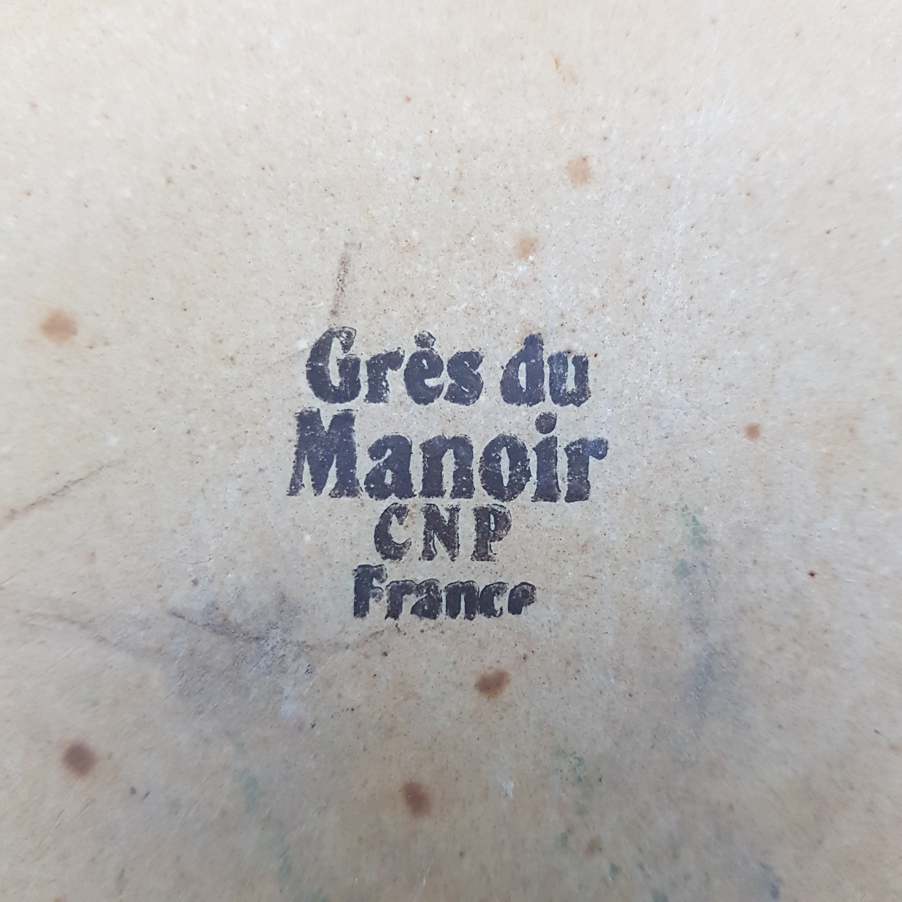 Soupière en grès moucheté, Grès du Manoir CNP France Bon état - Vue 5 - 