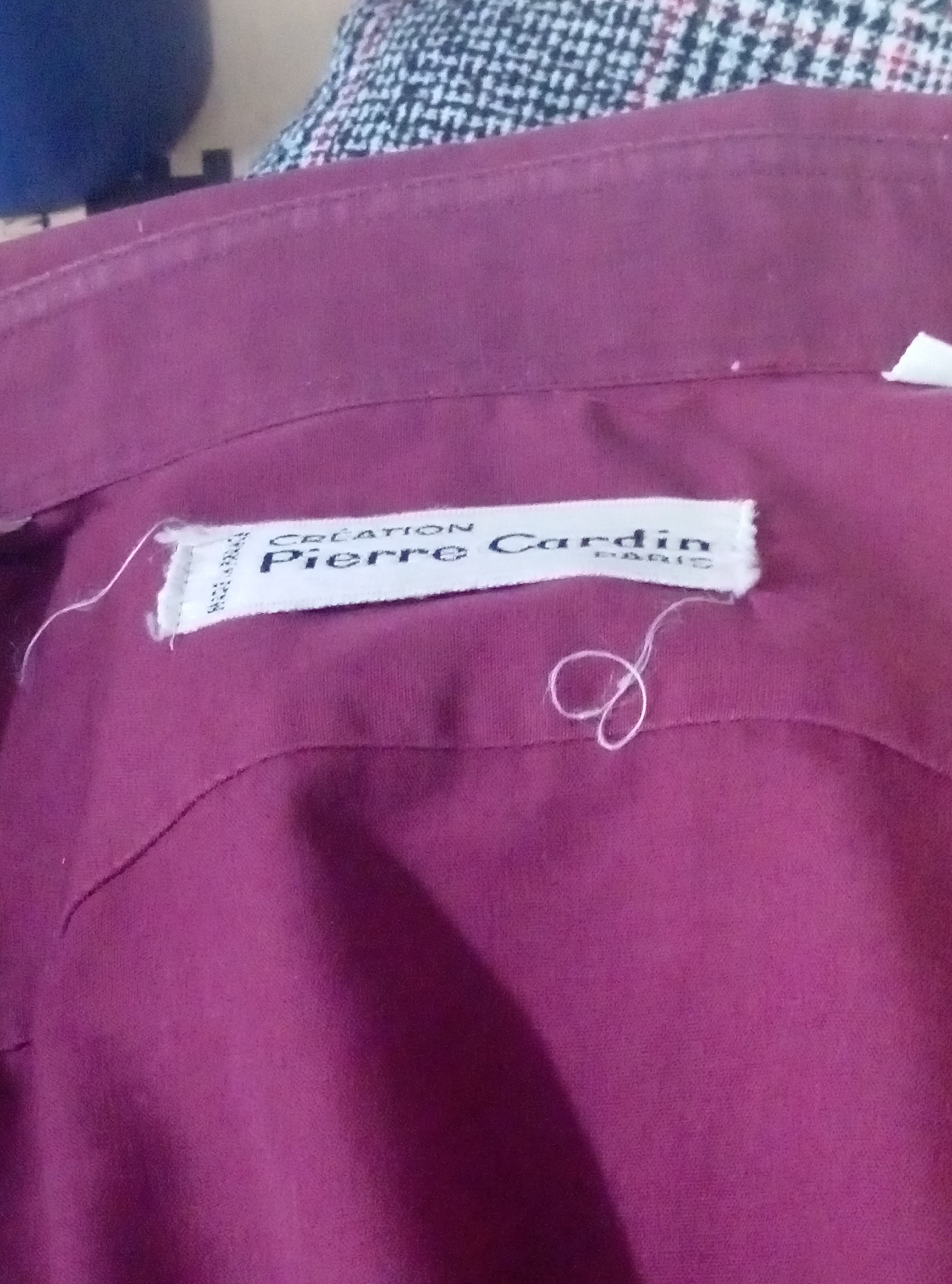 Chemise Bordeau Pierre Cardin Homme Taille 41 - Photo 3