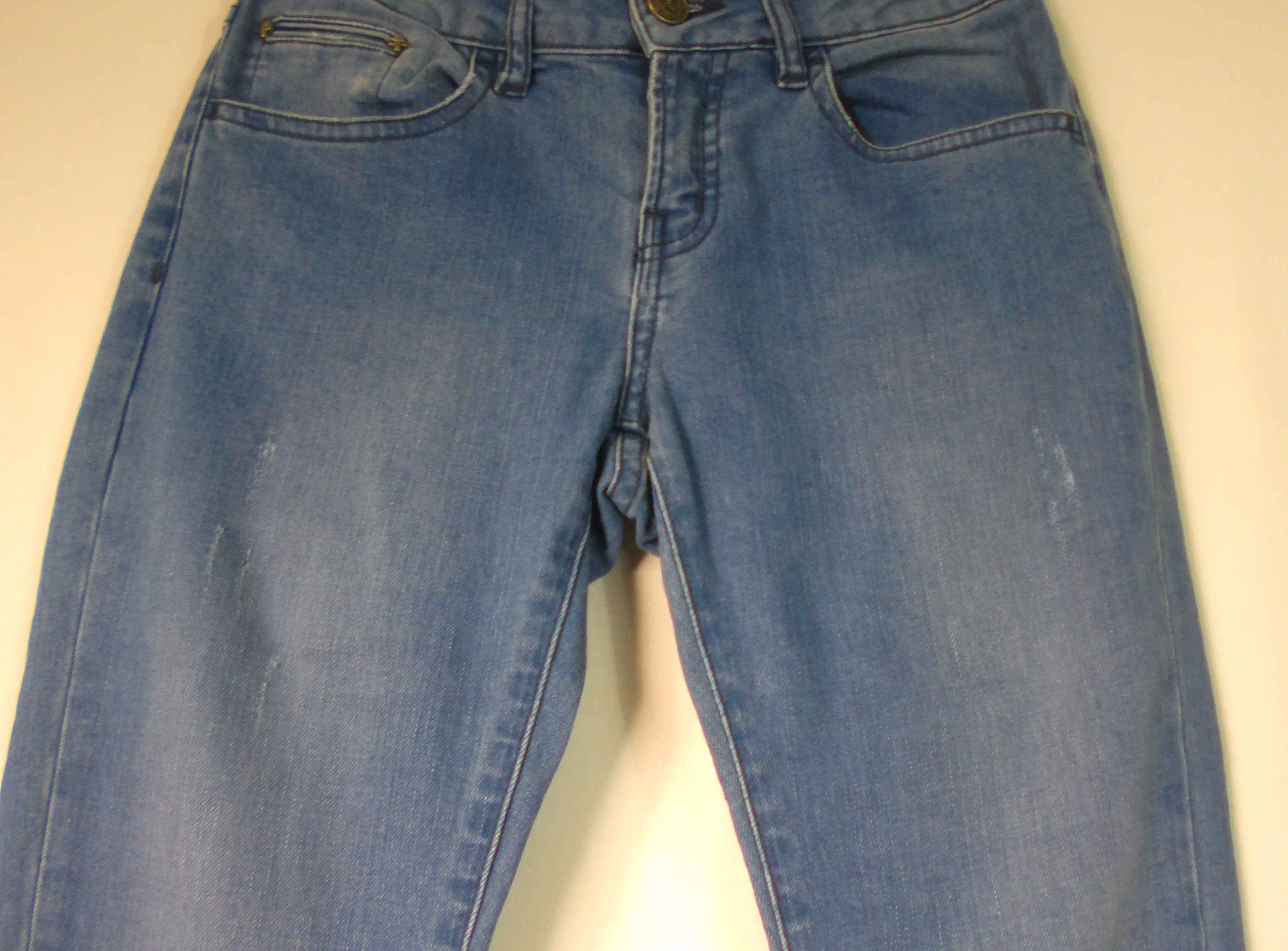 Pantalon THE KOOPLES, jean bleu, taille 35 (étiquette : 25) Très bon état - Vue 2 - 