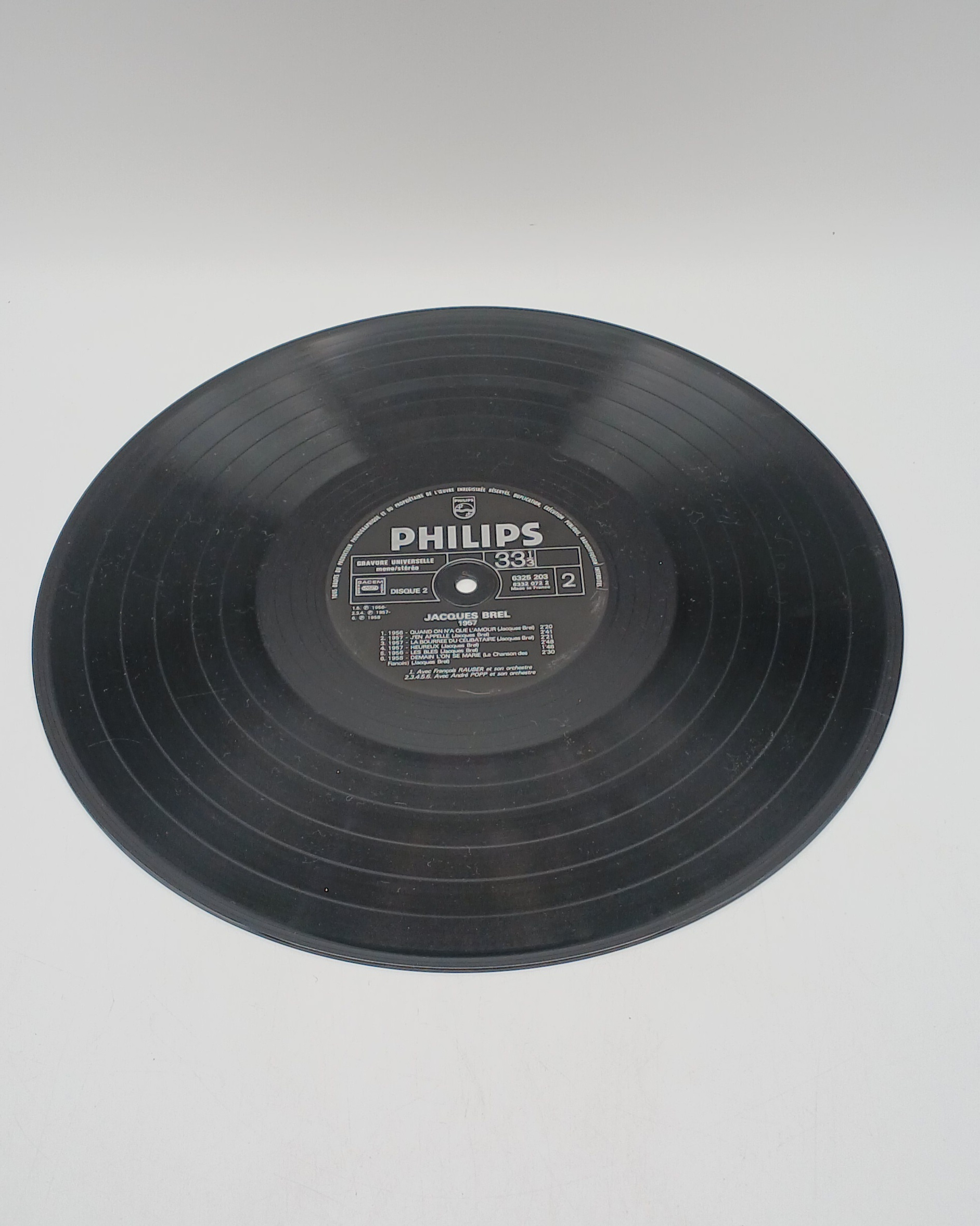 Vinyle 33 Tours (LP) - Jacques BREL L'intégrale de 1954 à 1962 Très bon état - Vue 6 - 