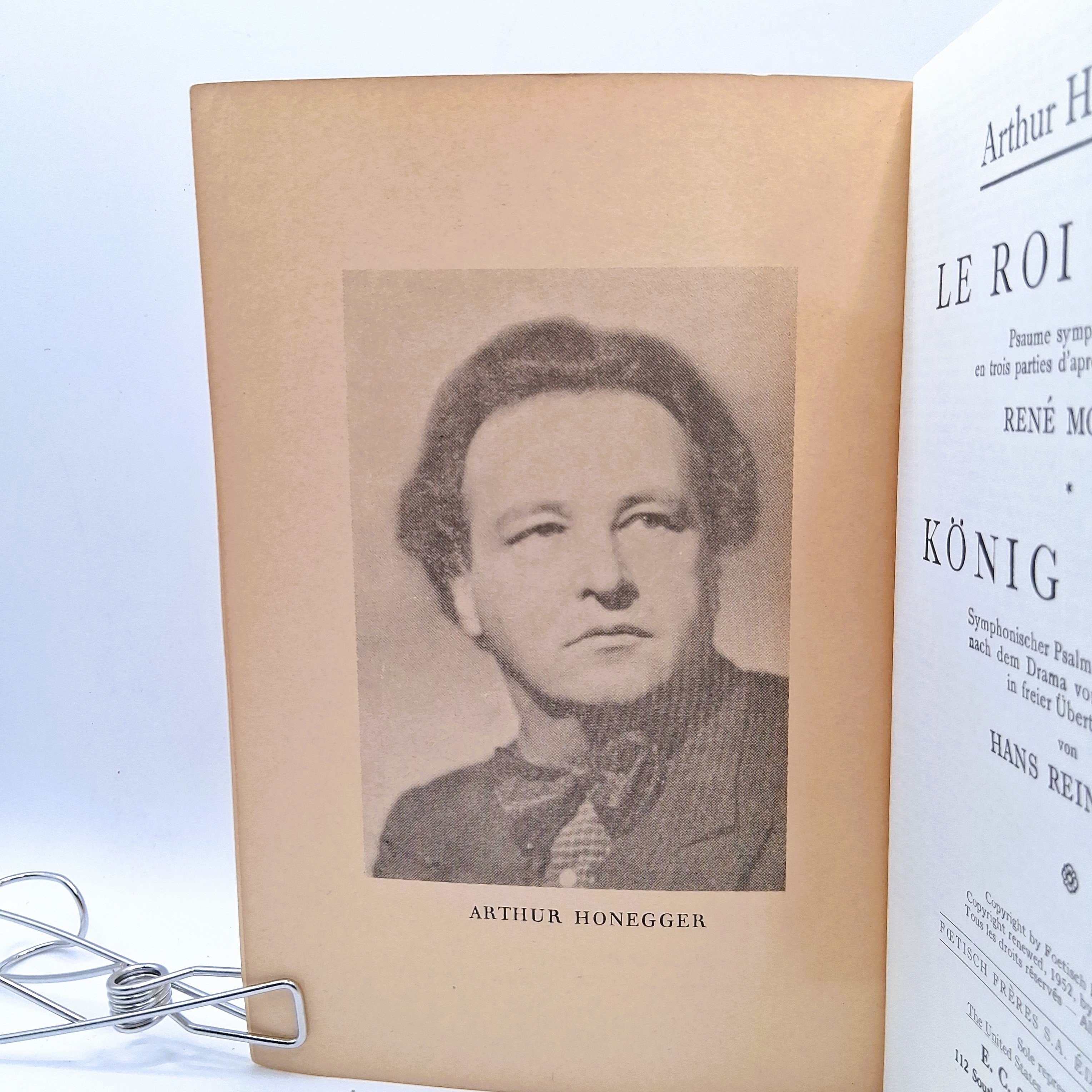 Voir photo 2 de Le roi David - König David. Partition Arthur Honegger. Editions Foetisch. 1924 Le roi David - König David. Partition Arthur Honegger. Editions Foetisch. 1924 Bon état - Vue 2 -