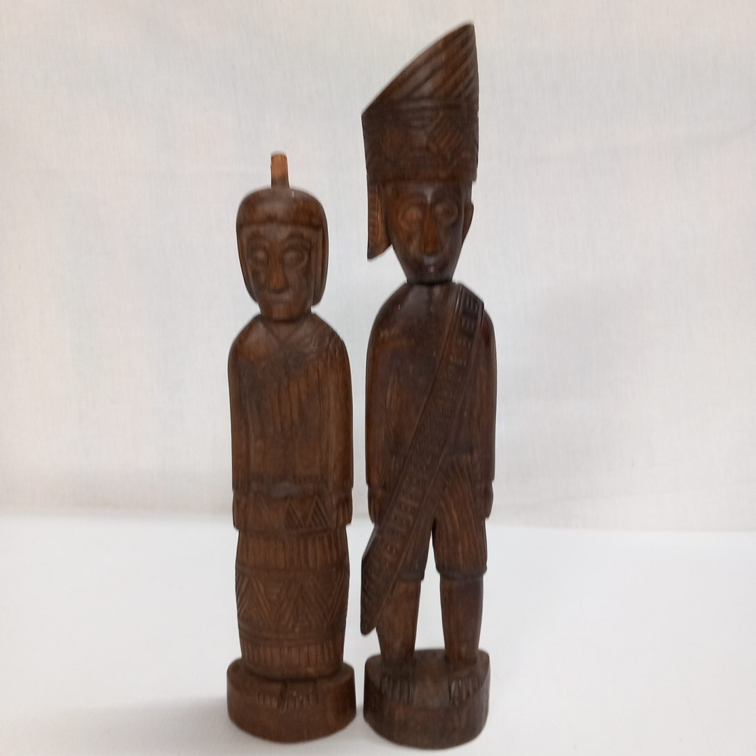 Sculpture Tribal en Bois - Photo 0