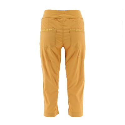 Pantacourt moutarde imprimé - Femme - Taille 38 - Photo 1