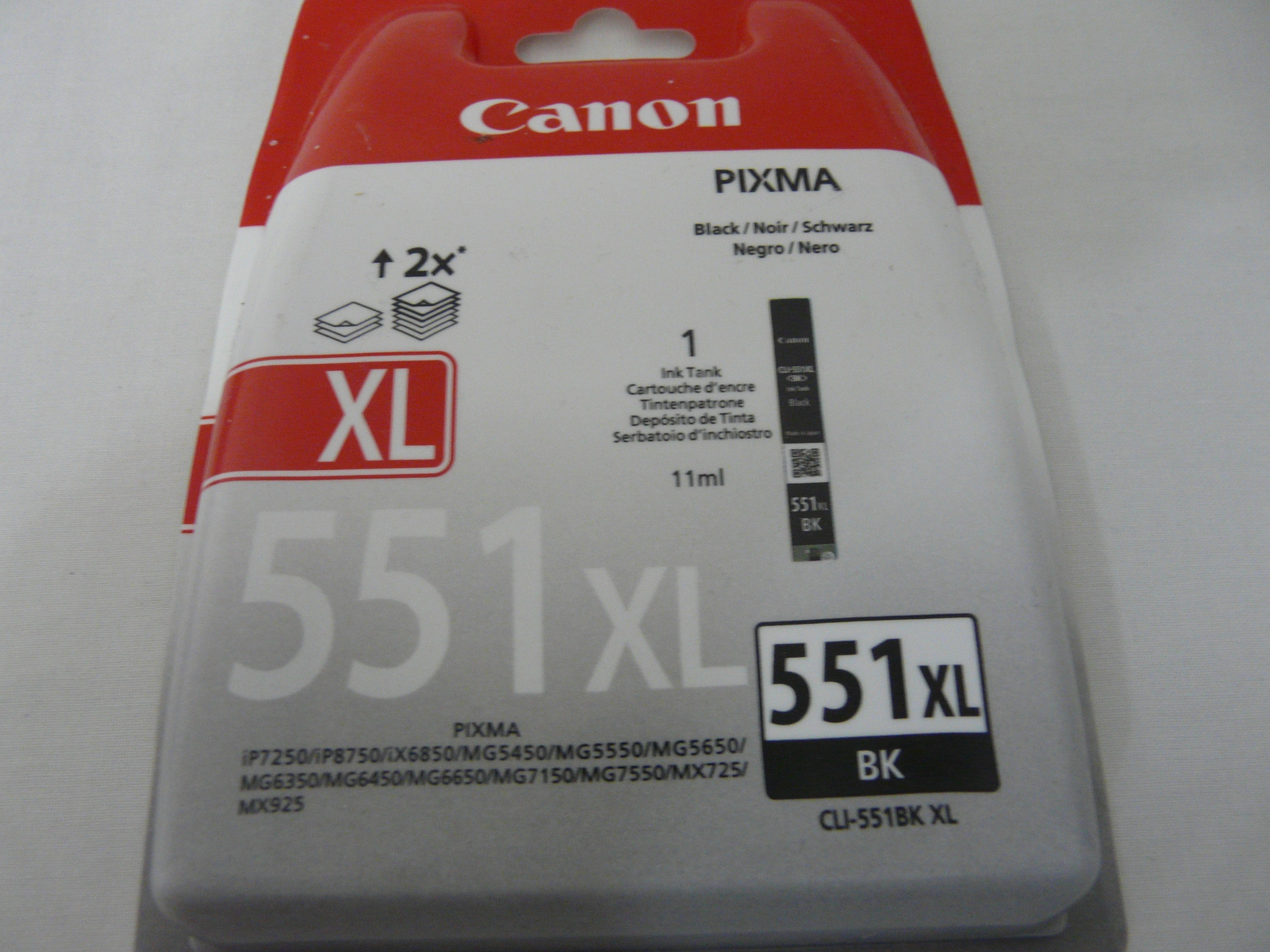 LOT1 - Lot cartouches d'encre pour imprimante 551 BK - Canon - Photo 2