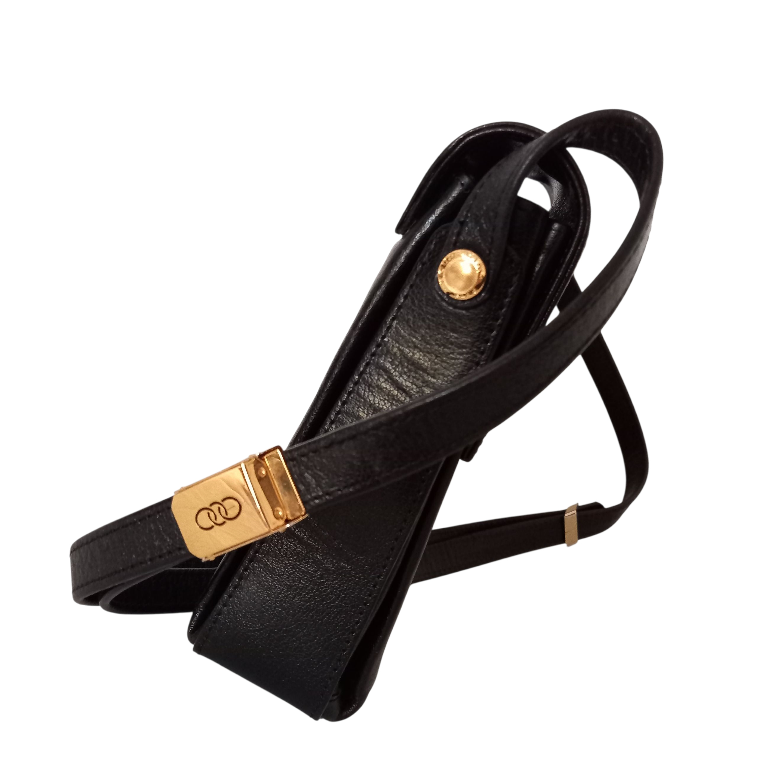 Sac bandoulière noir classique Pourchet - Photo 2