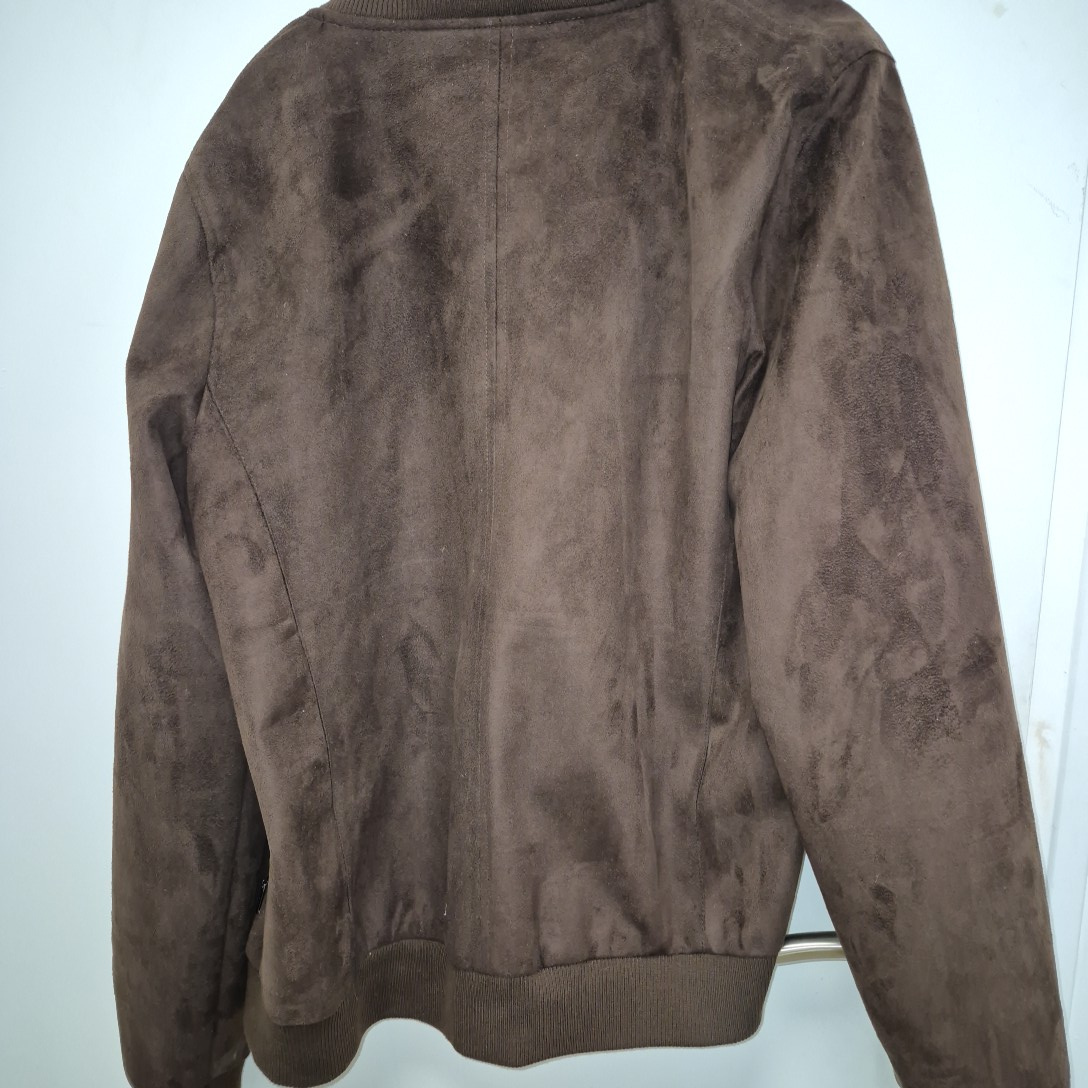 Veste marron cuir suédé - Emporio Fashion - Taille XXL - Photo 3