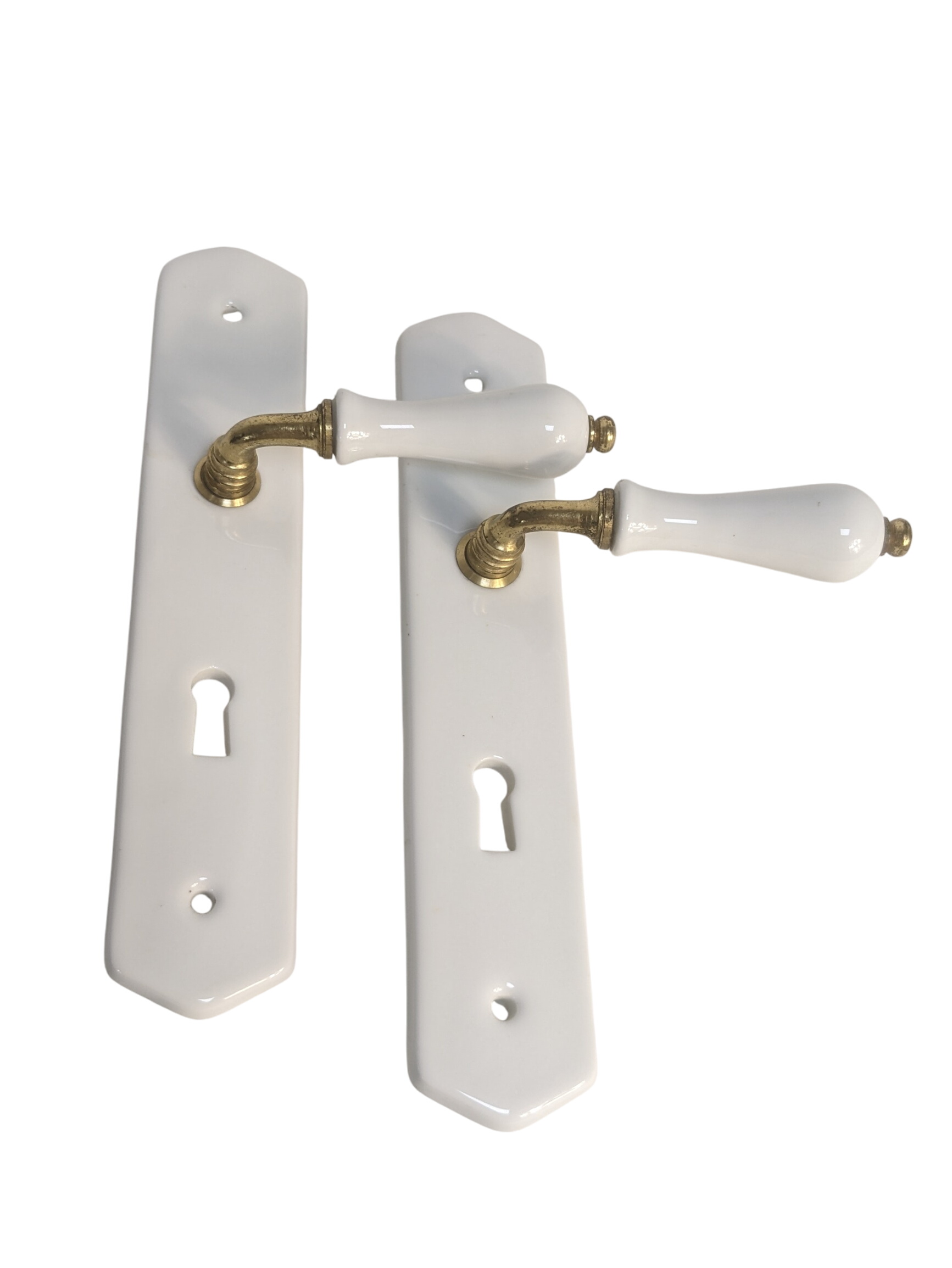 Poignées de porte en céramique style rétro - Photo 0