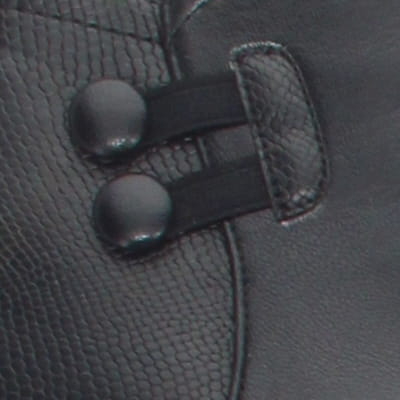 Bottines compensées noires talons 6 cm - femme - pointure 38 - Photo 3
